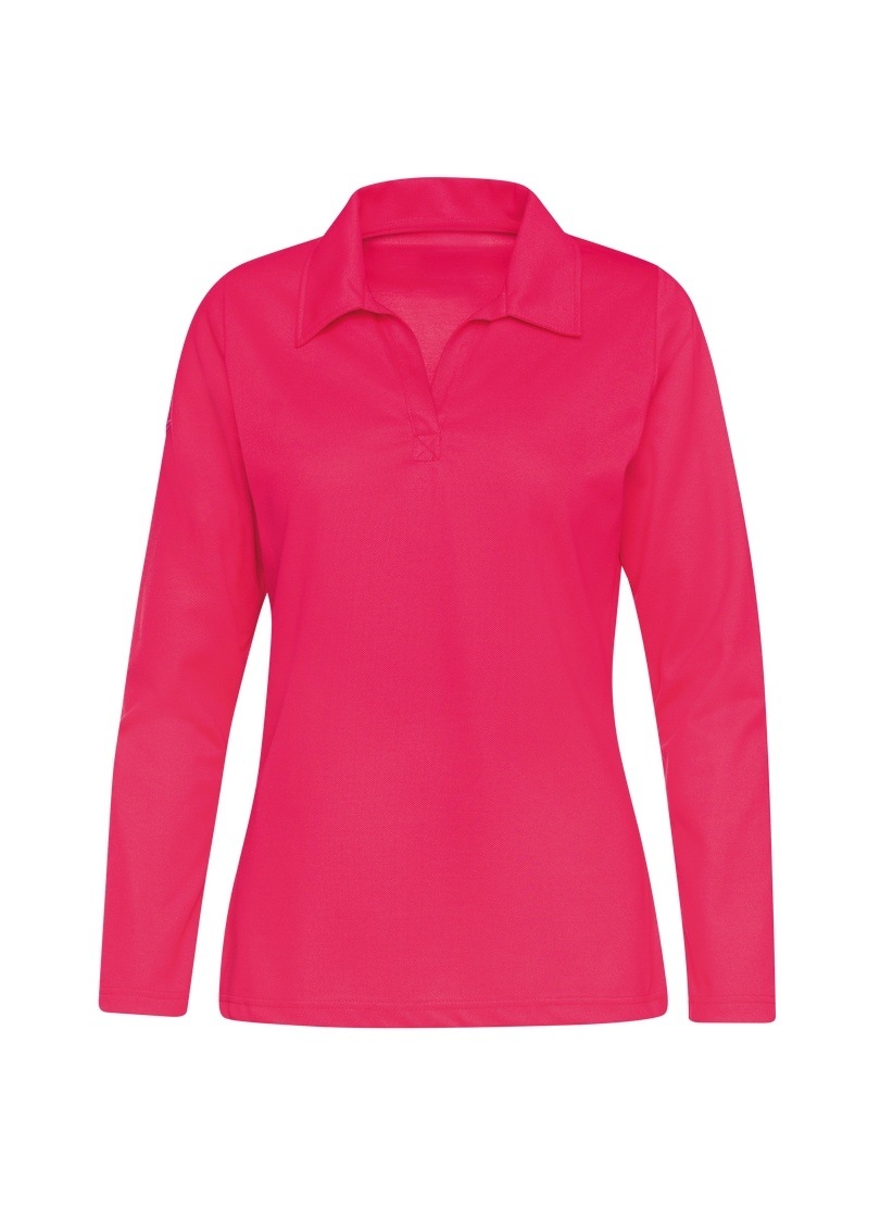 Trigema Poloshirt »TRIGEMA Langarm Poloshirt ohne Knopfleiste« 1 Stk.