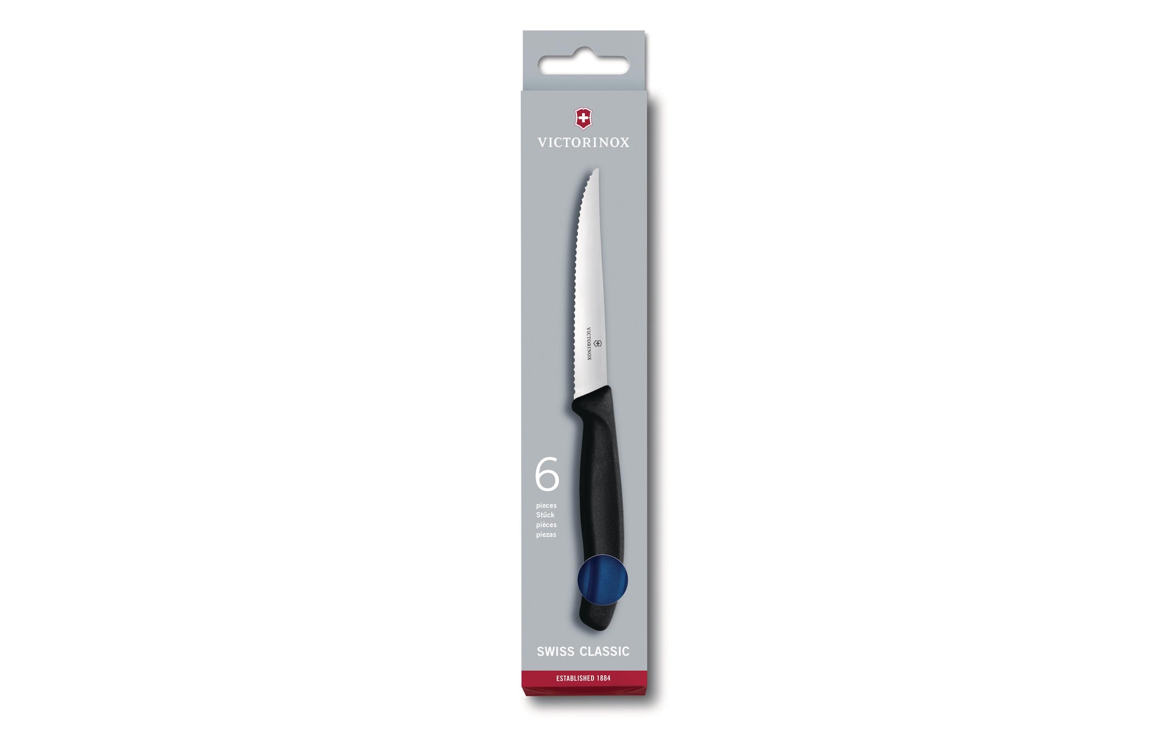 Victorinox Steakmesser »Blau«, (Set, 6 tlg.)