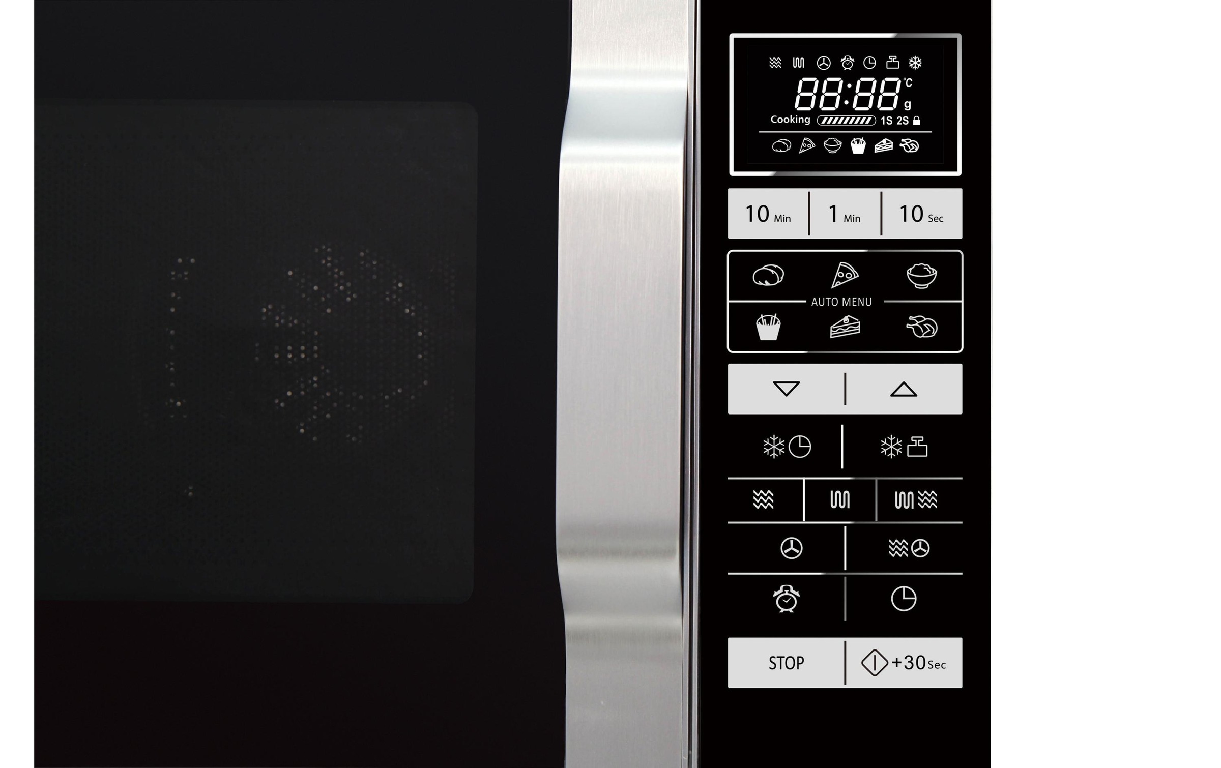 Sharp Mikrowelle »R860S Silberfarben Schwarz«, 900 W