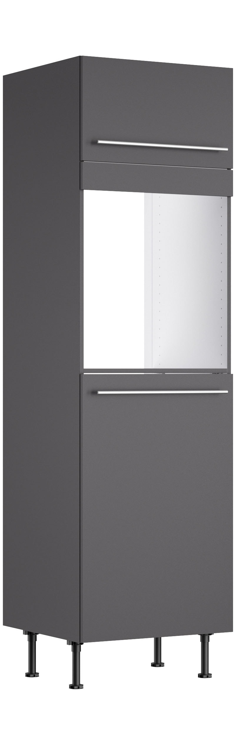 KOCHSTATION Backofen/Kühlumbauschrank "KS-Bern2" B 60 cm, H 211,8 cm, 1 Klappe, 1 Tür (H 89,2 cm), 1 feste Blende