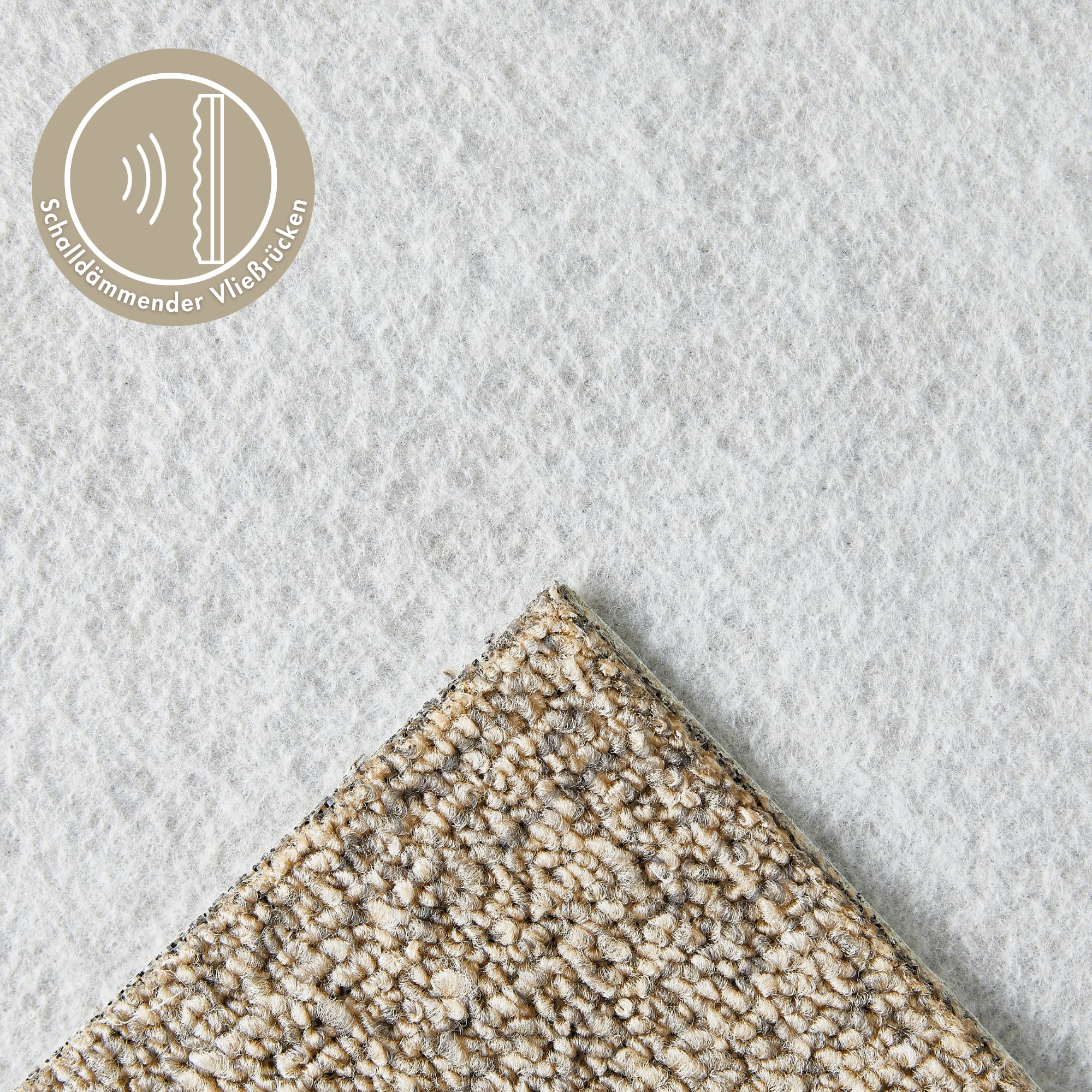 Andiamo Teppichboden »Joe, Schlinge, Made in Netherlands«, rechteckig, 8 mm Höhe, Breite 400 cm, meliert, Wohnzimmer, strapazierfähig & robust