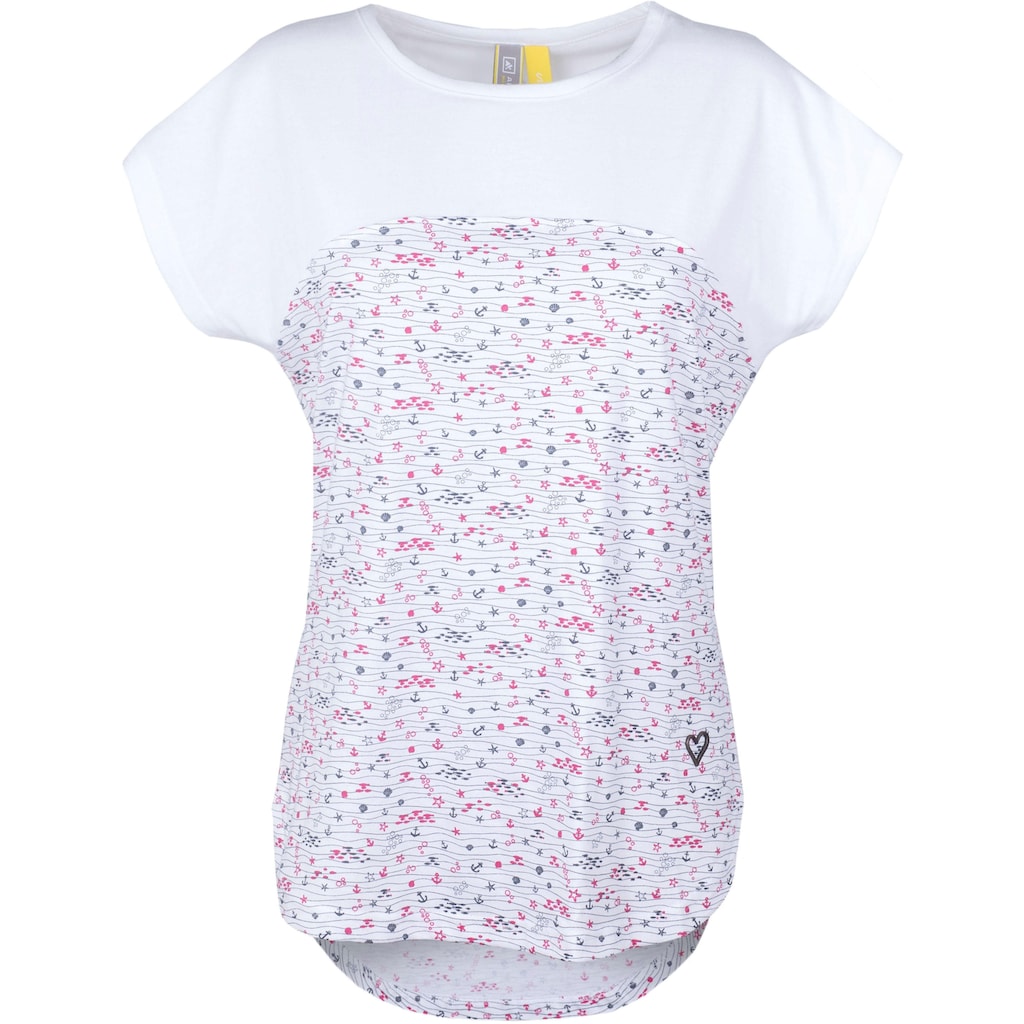 Alife & Kickin T-Shirt, trendy Longshirt mit Streifen-oder Musterprints