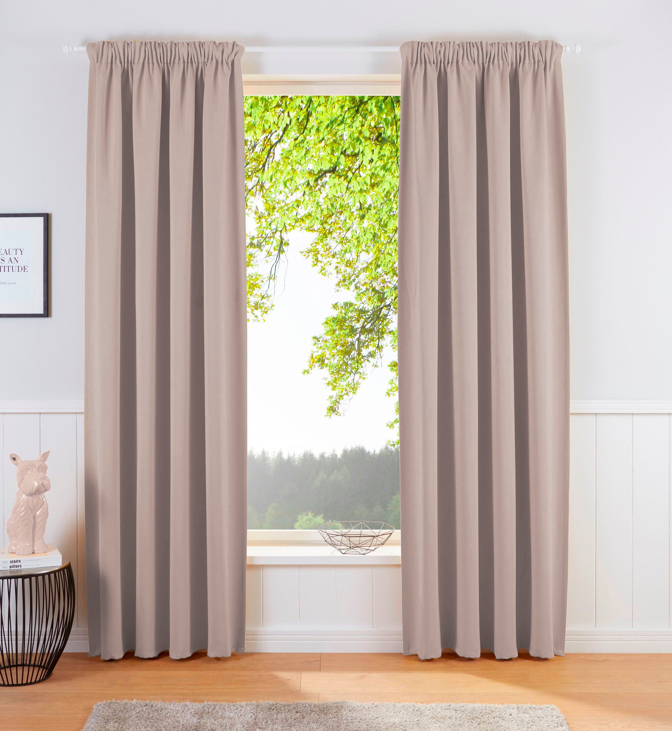 my home Vorhang »Sola«, (1 St.), Breite bestellen 130 Jelmoli-Versand | cm, 270 cm und online einfarbig, Überbreite Verdunkelung