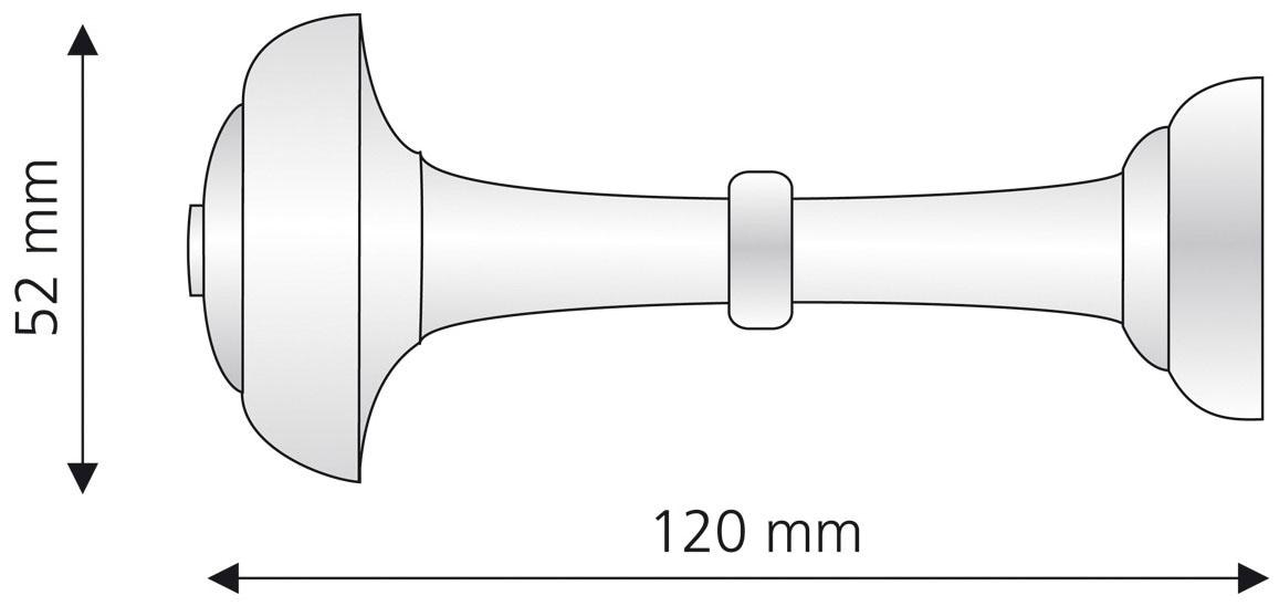 Liedeco Raffhalter, (1 St.), Schalhalter 12 cm