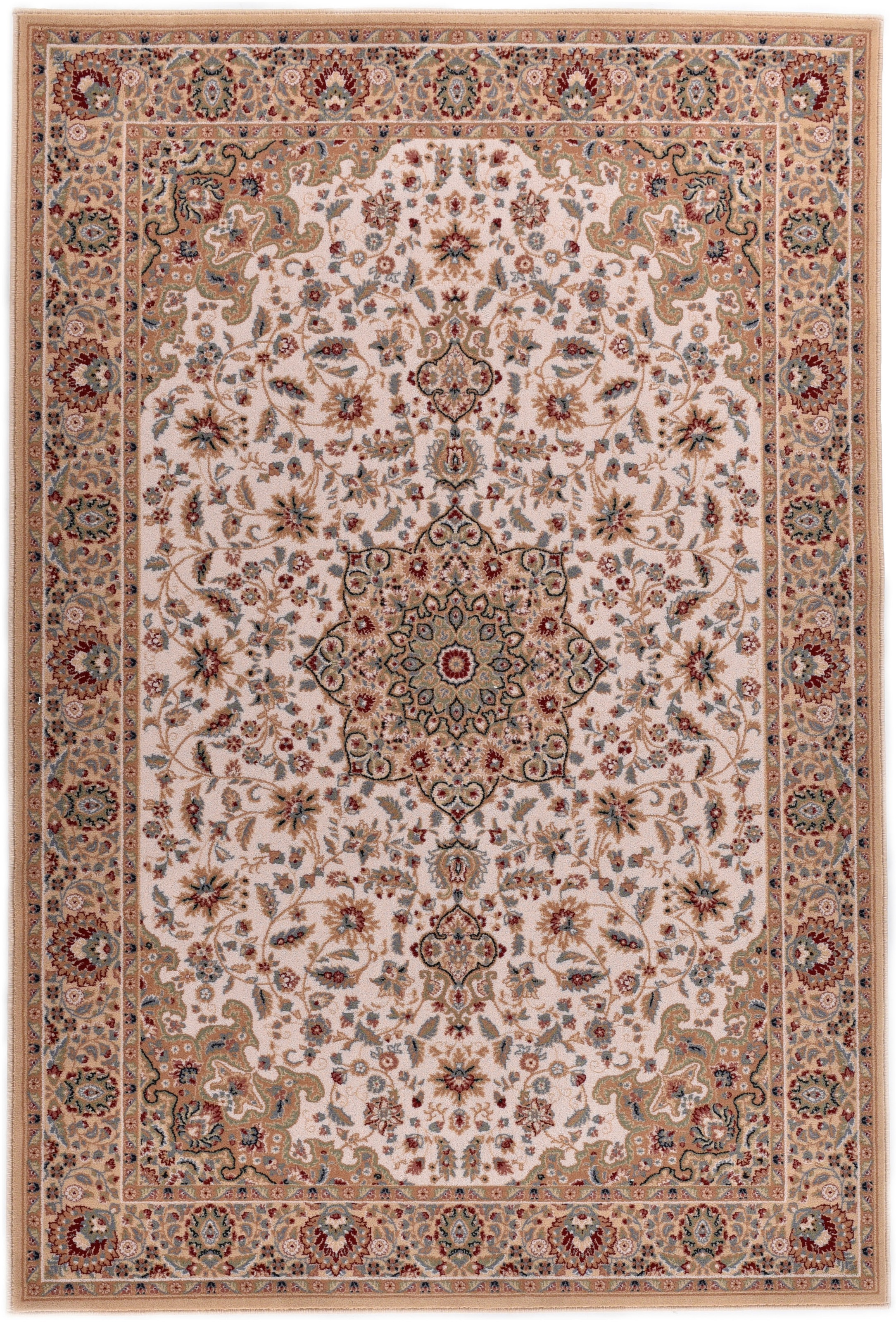 my home Wollteppich »Oriental D1«, rechteckig, 10 mm Höhe, reine Wolle, Orient-Optik, Wohnzimmer