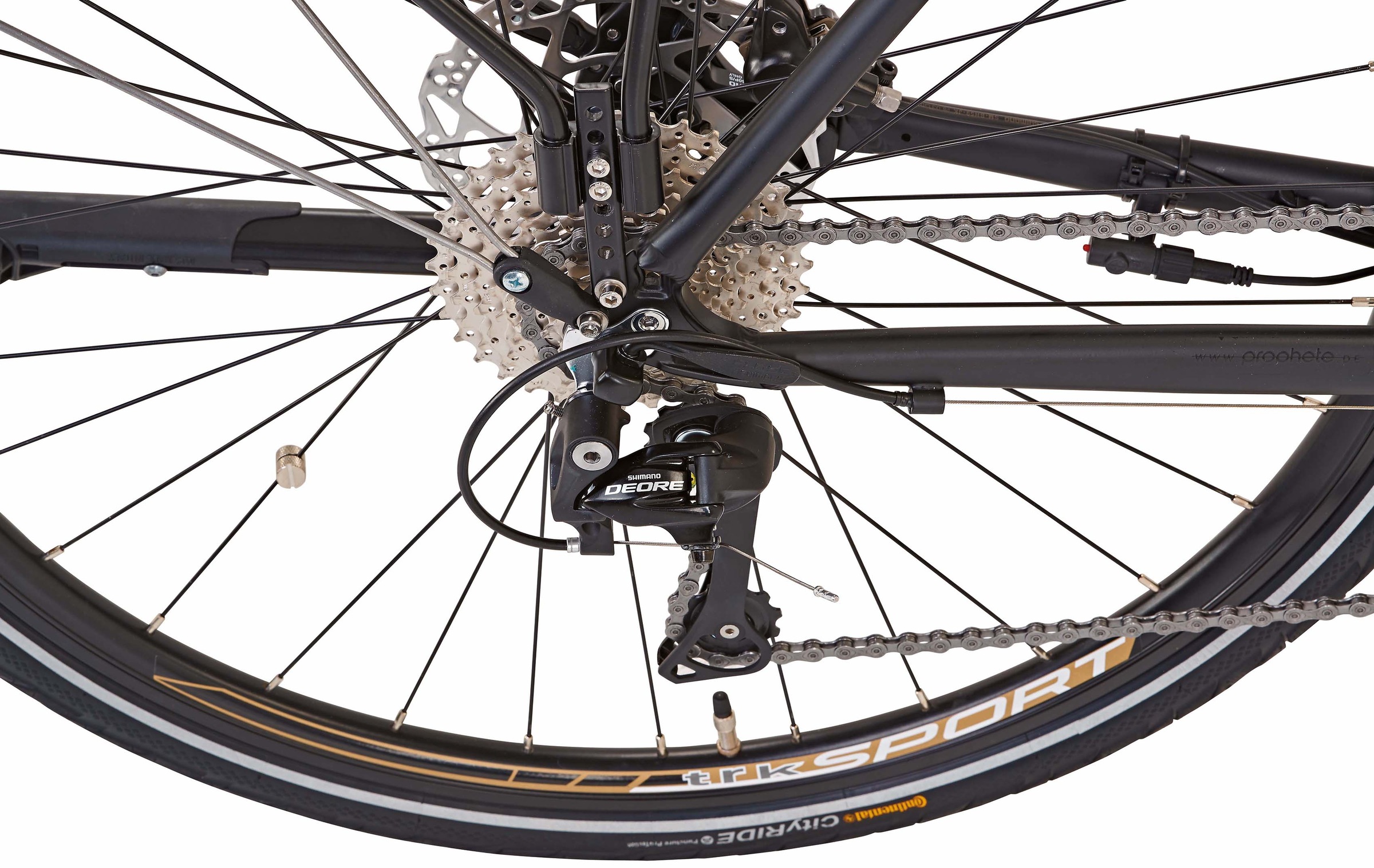 Prophete E-Bike »Entdecker eSport«, 10 Gang, Shimano, Deore, Mittelmotor 250 W, Pedelec, Elektrofahrrad für Damen u. Herren