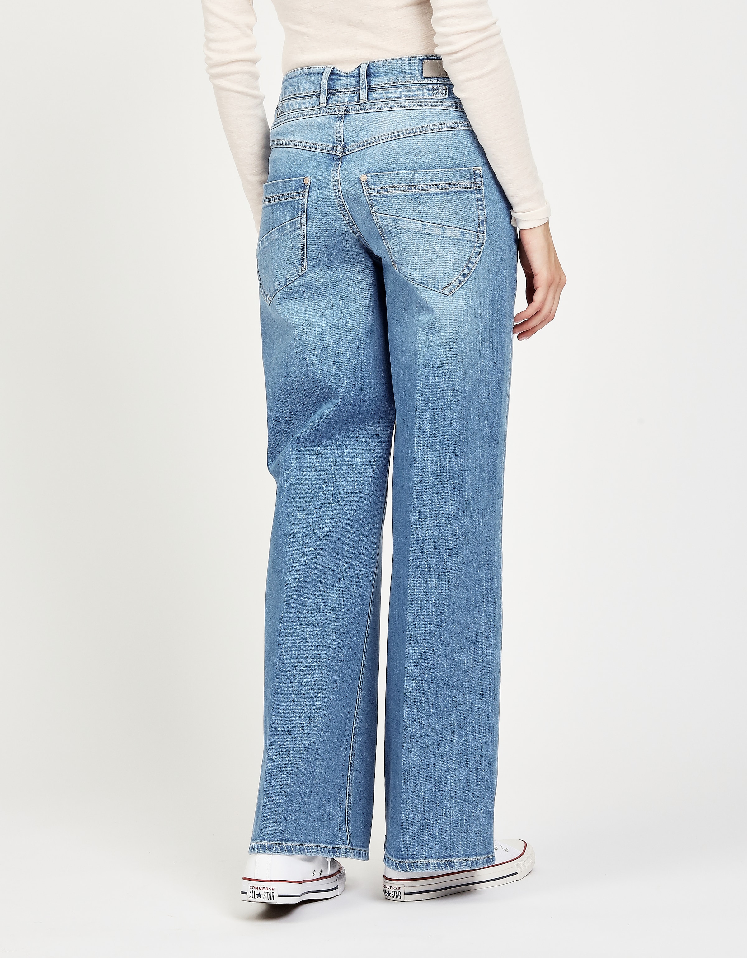 GANG Weite Jeans »94MEDINA WIDE«, mit Knopfverschluss