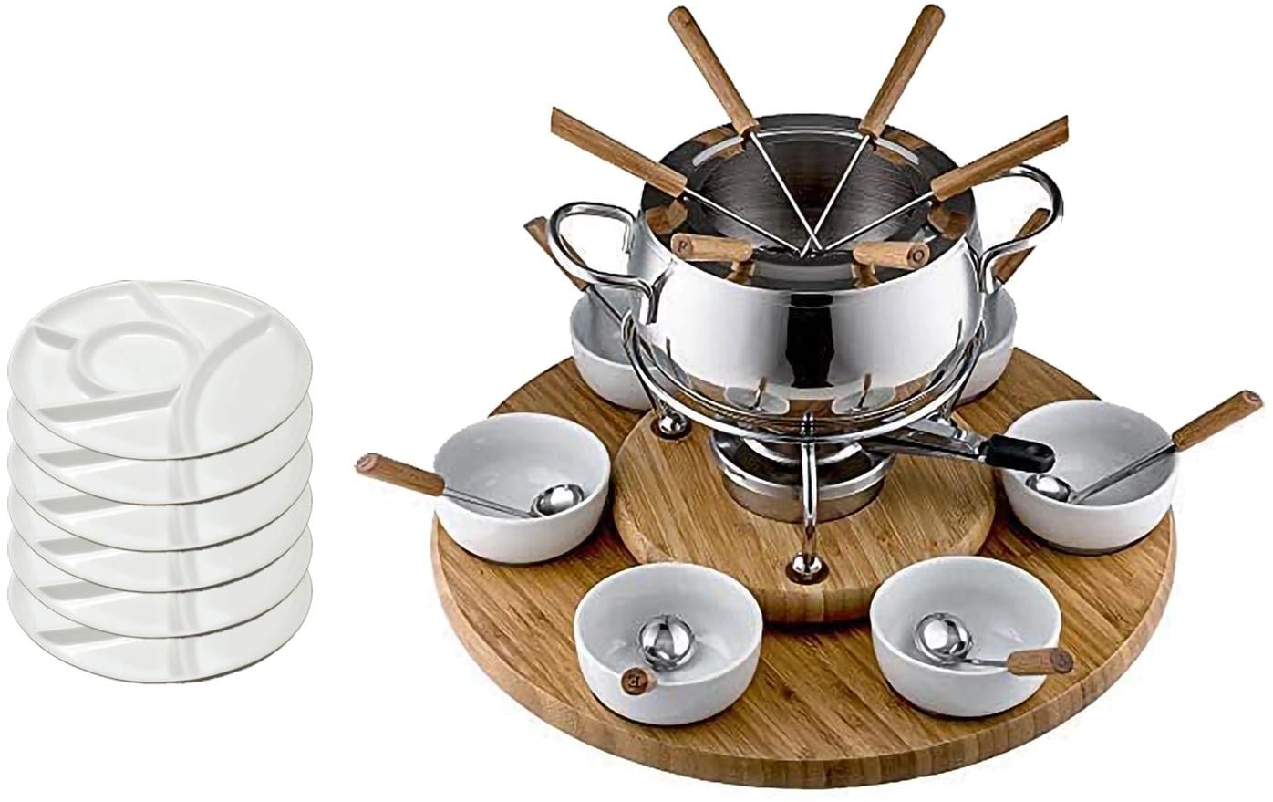 ohmex Fondue »OHM-FND-2229 29 Teile«, Holzart: Bambus (China)