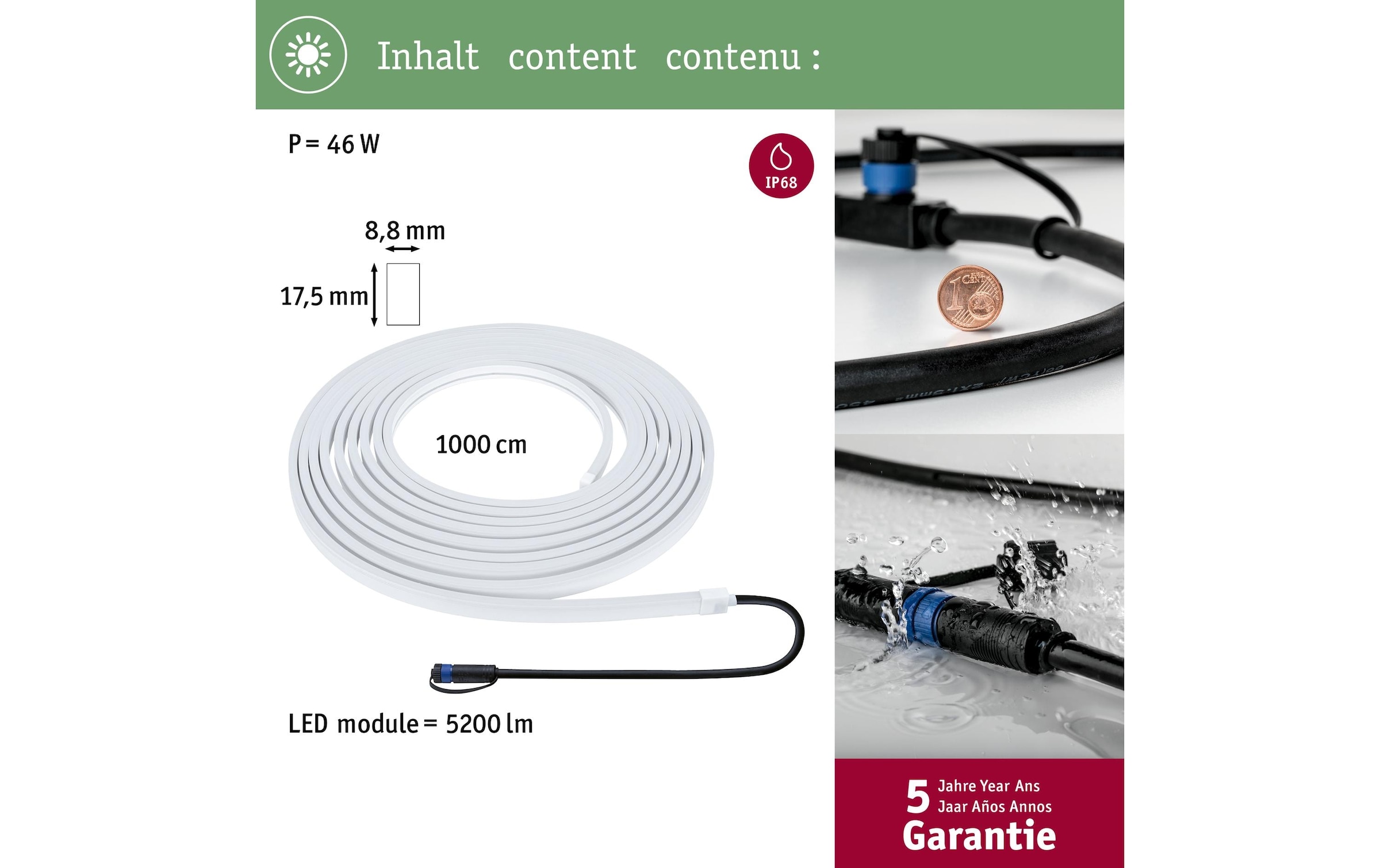 Paulmann LED-Streifen »Plug & Shine Sm«