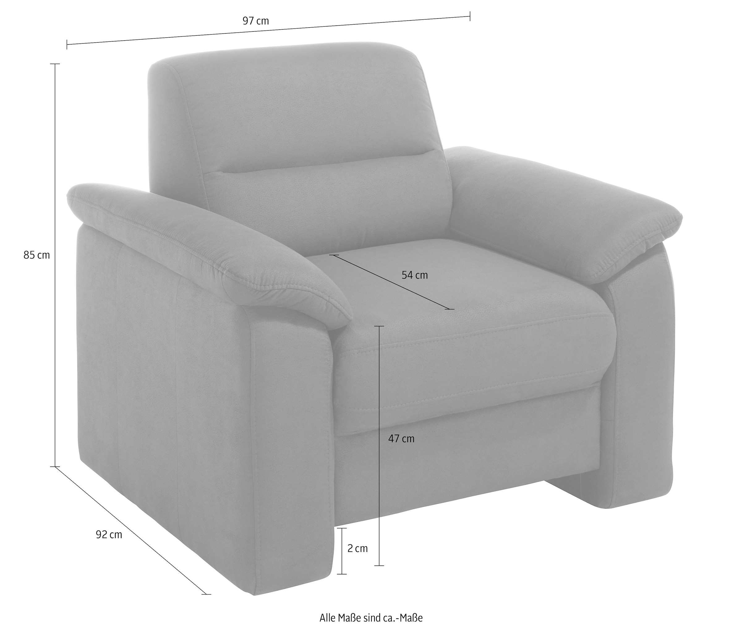 sit&more Sessel »Ascara«, inklusive komfortablem Federkern