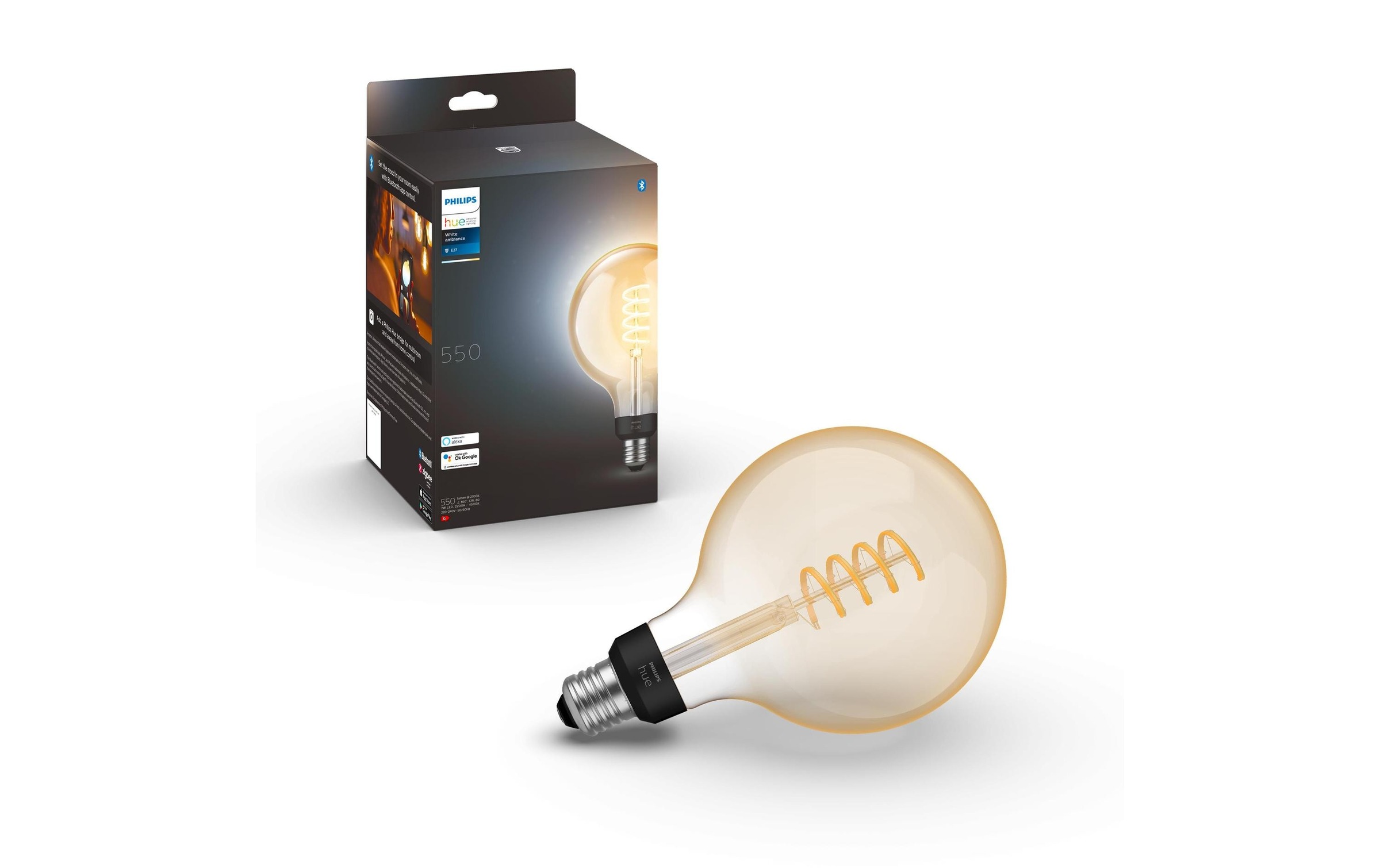 Philips Hue Spezialleuchtmittel »White Ambian«, E27, Neutralweiss-Tageslichtweiss-Kaltweiss-Warmweiss