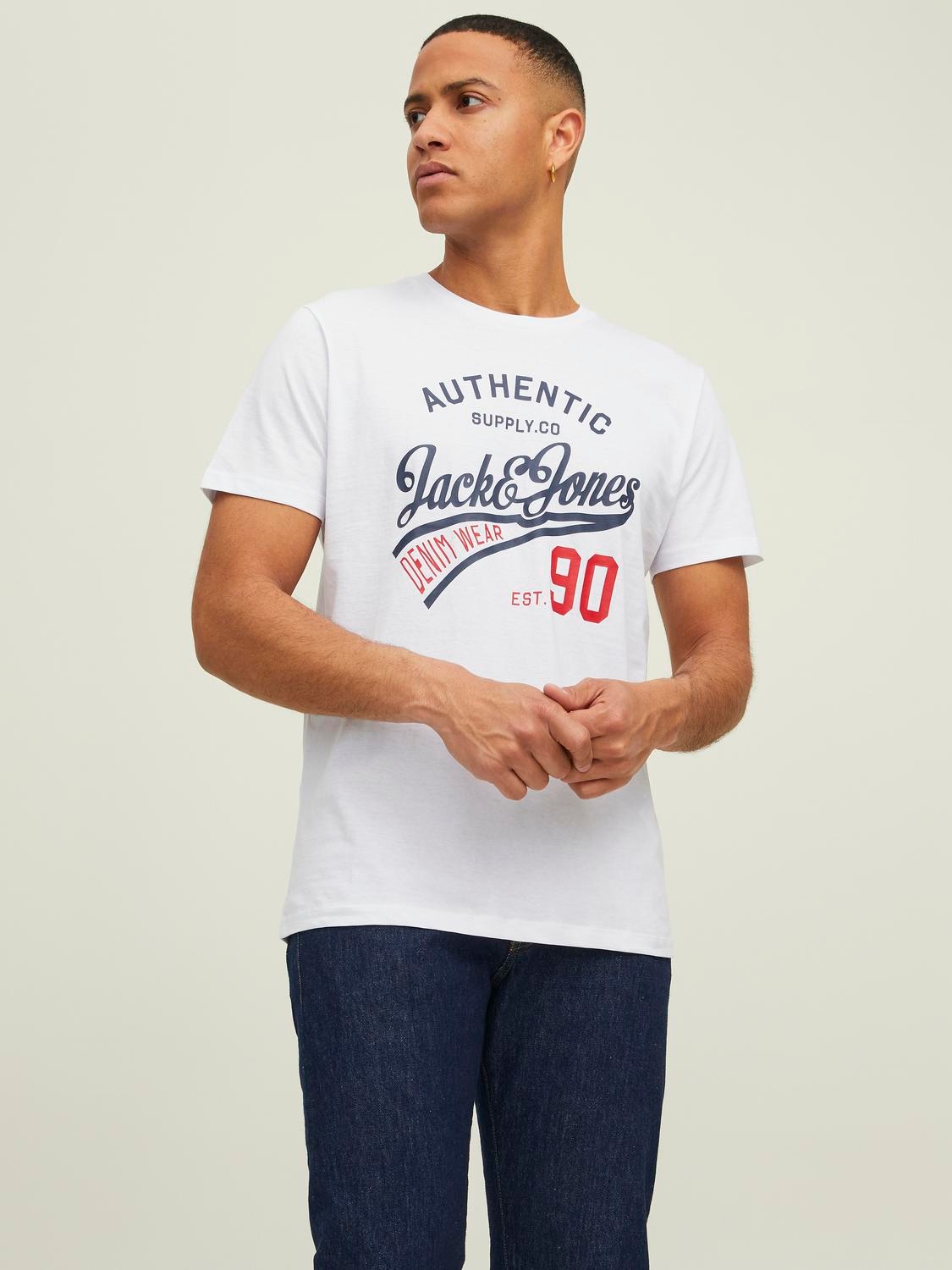 Jack & Jones Rundhalsshirt »JJETHAN TEE SS CREW NECK 3PK MP NOOS«, (Packung, 3 tlg., 3er-Pack)