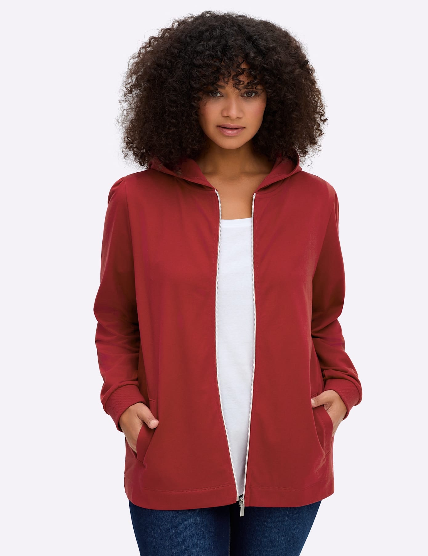 Sheego Shirtjacke »Sweatjacke« 1 Stk.