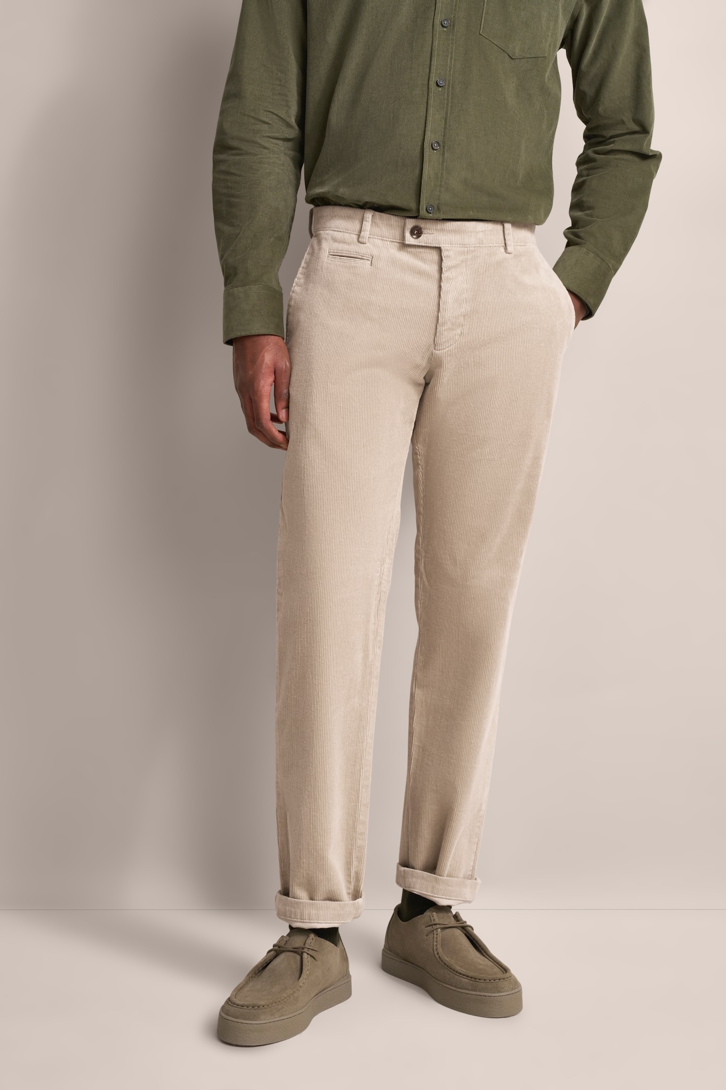 bugatti Cordhose aus elastischer Baumwolle