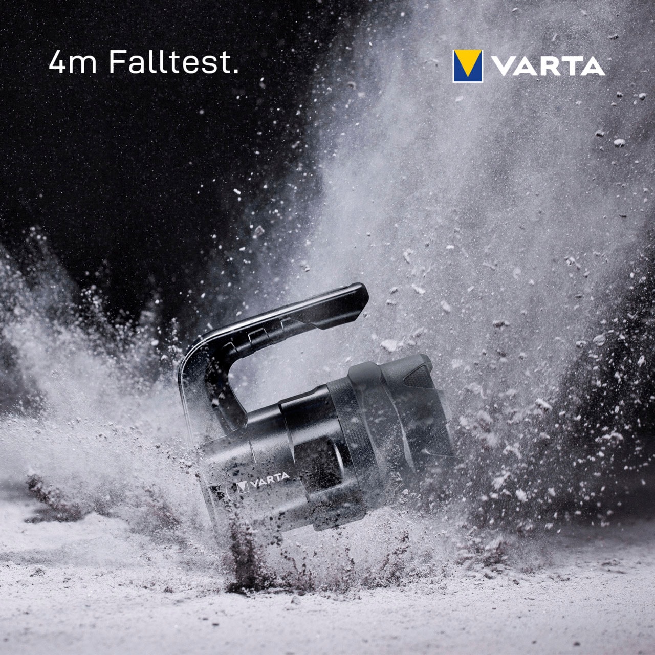VARTA Taschenlampe »Indestructible BL20 Pro 6 Watt LED«, (7 St.), wasser- und staubdicht, stossabsorbierend, eloxiertes Aluminium Gehäuse