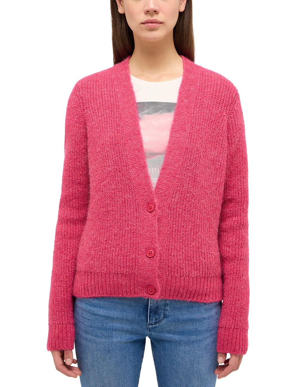 MUSTANG Cardigan »Style Sedalia«, mit Knöpfen