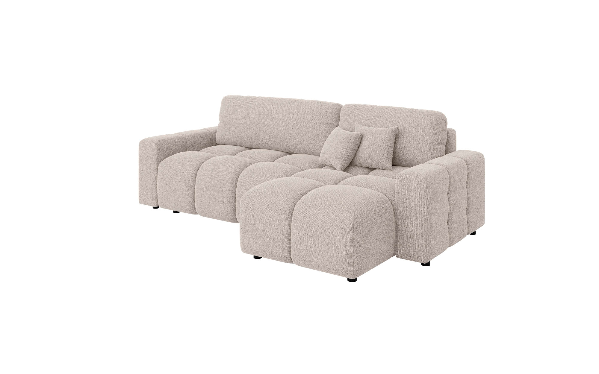 INOSIGN Ecksofa »FELICI, Schlafsofa 233cm, L-Form mit Recamiere beidseitig montierbar«, Designsofa mit Bettfunktion und Bettkasten, Masse B/T/H: 233/142/88 cm
