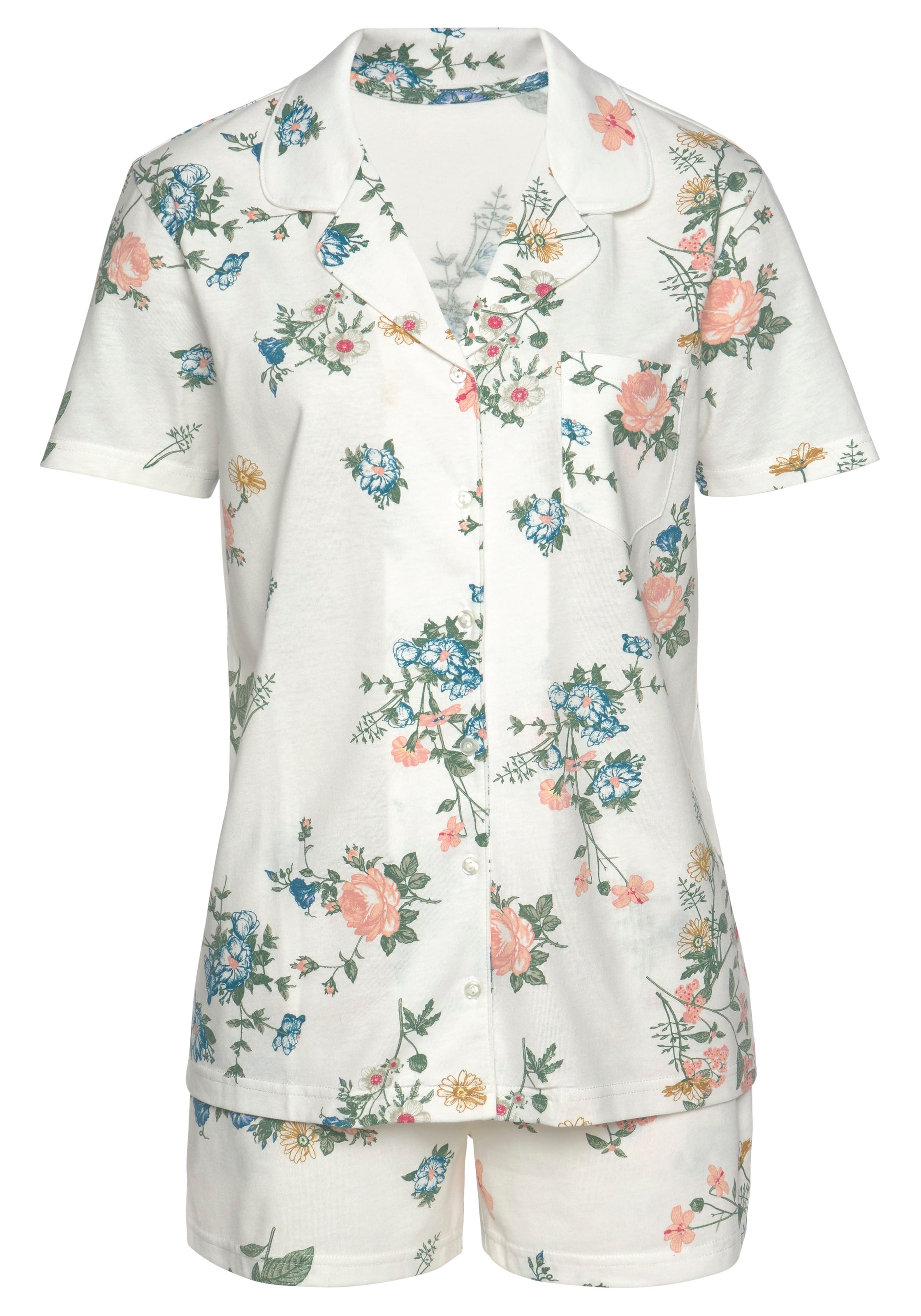Vivance Dreams Shorty, (2 tlg.), mit Allover Print