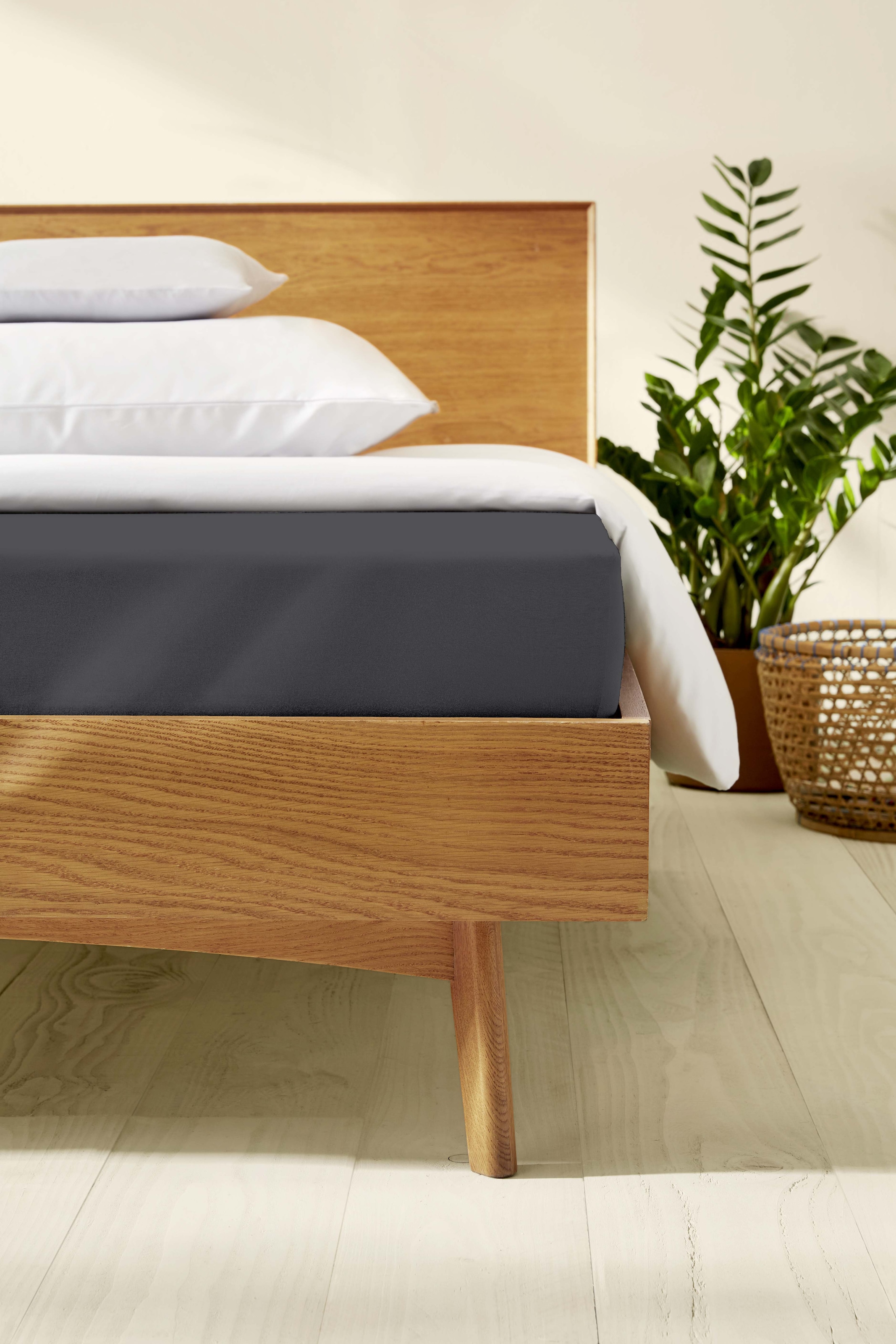 Kaeppel Spannbettlaken »Single Jersey Mako Cotton«, Bettlaken aus 100% Baumwolle