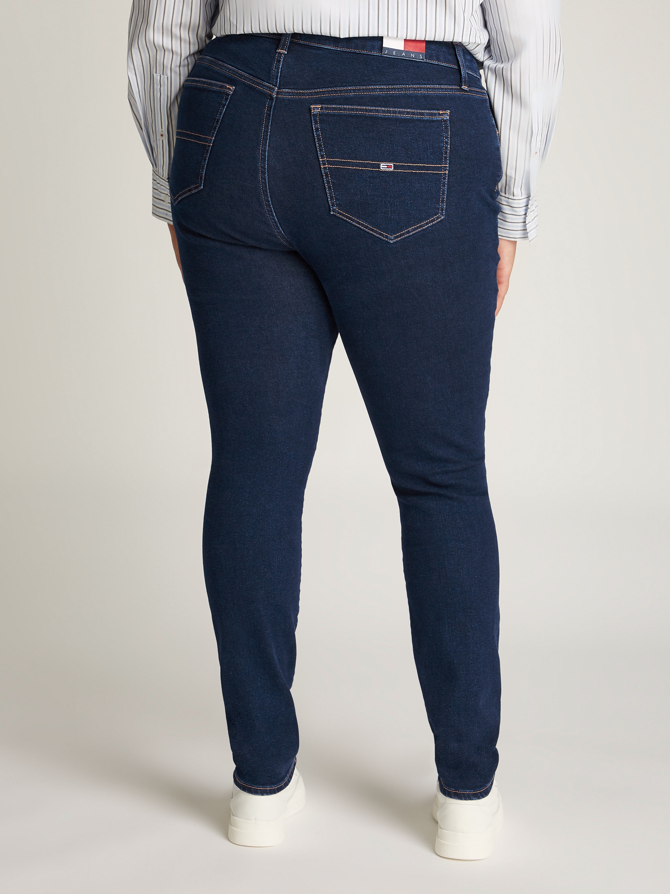 Tommy Jeans Curve Regular-fit-Jeans »CRV MELANY UH SSKN«, in Grossen Grössen im 5-Pocket-Style