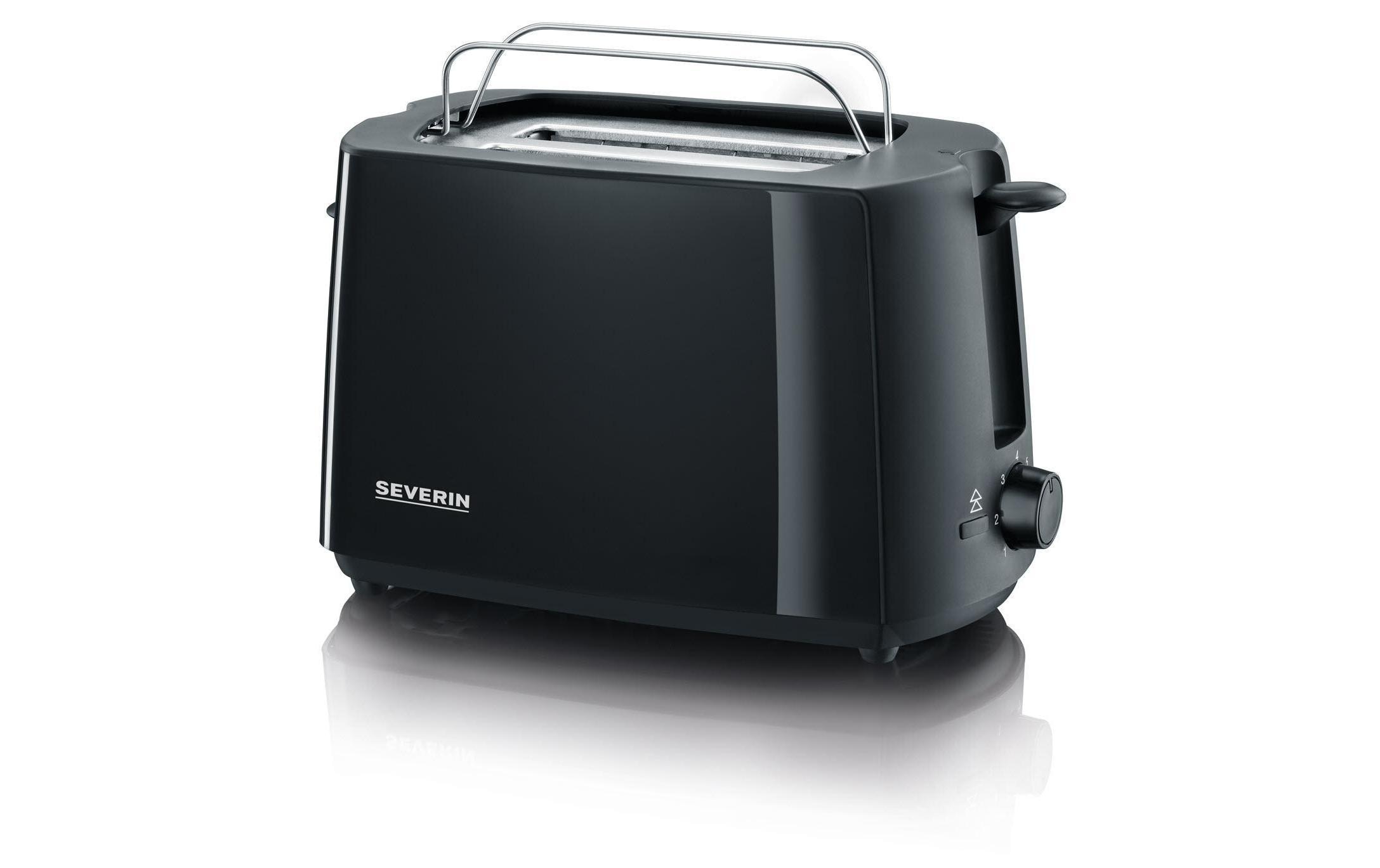 Severin Toaster »AT 2287 Schwarz« 700 W Lieferung mit passendem CH-Fixadapter
