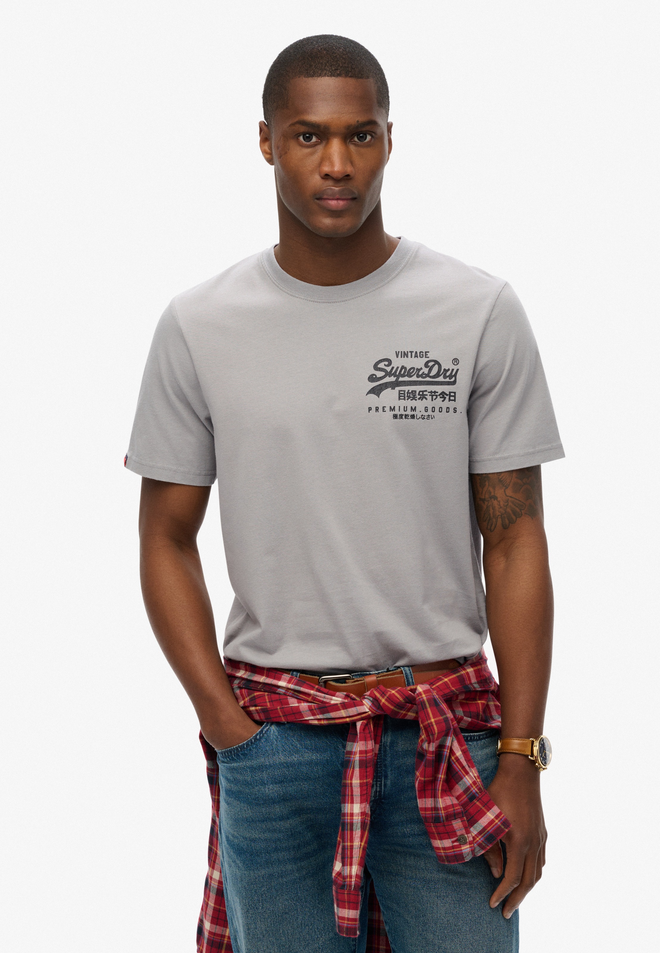 Superdry Rundhalsshirt "VL TOKYO RELAXED TEE" mit coolem Tattoo-Print