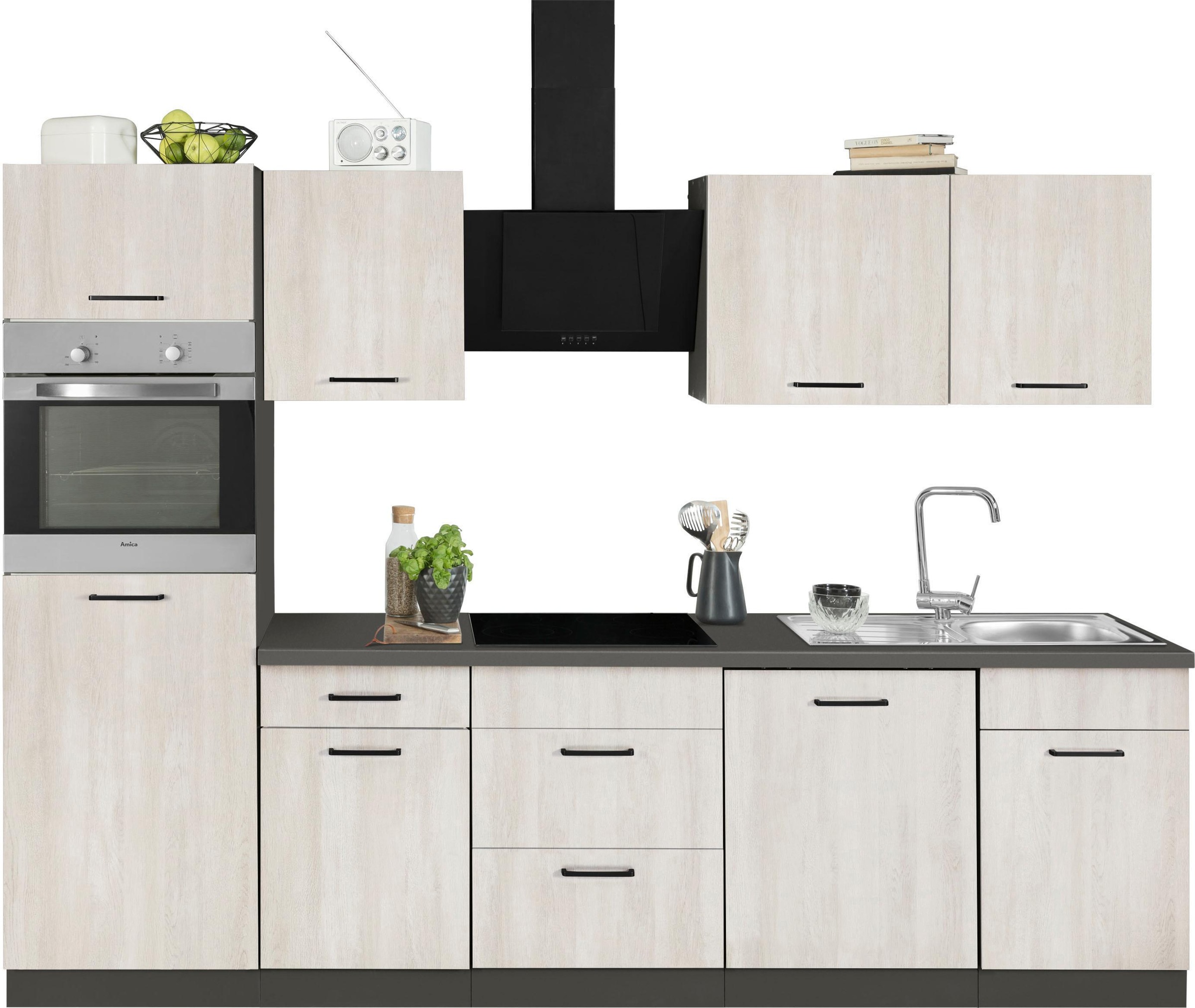❤ wiho Küchen Küchenzeile »Esbo«, ohne E-Geräte, Breite 280 cm kaufen im  Jelmoli-Online Shop | Vorratsschränke