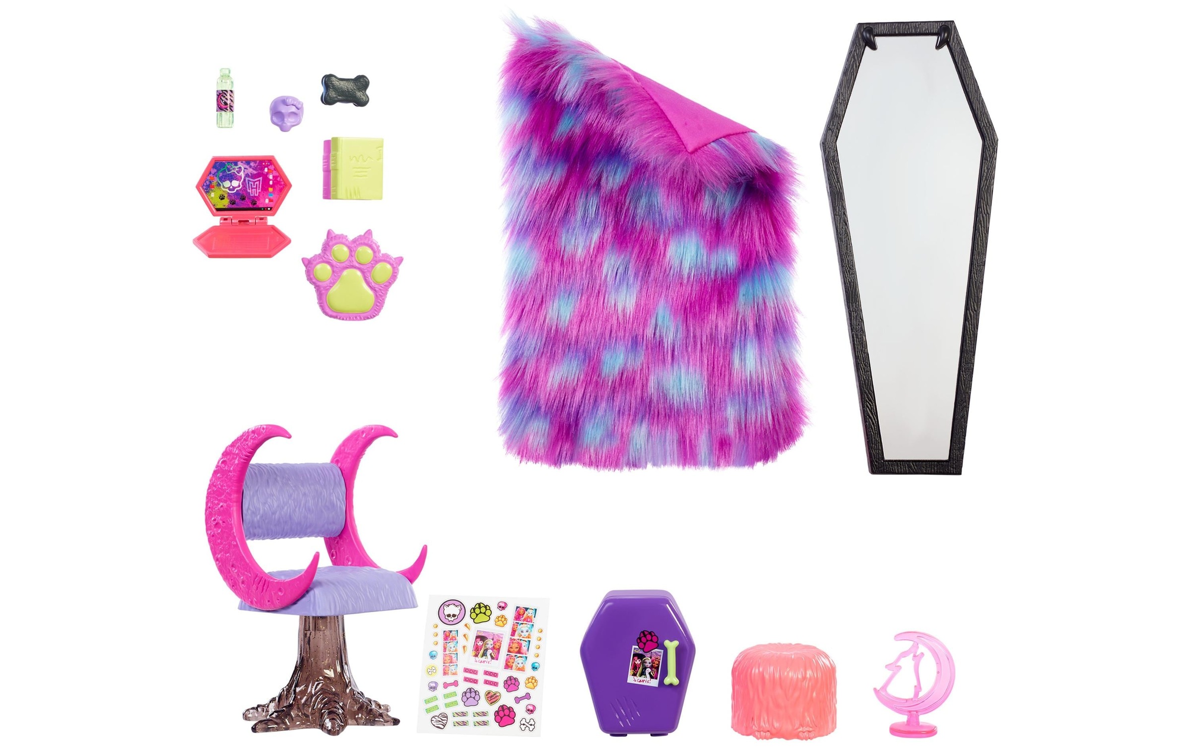 MonsterHigh™ Puppenhausmöbel »Monster High Clawdeen Wolfs Schlafzimmer«