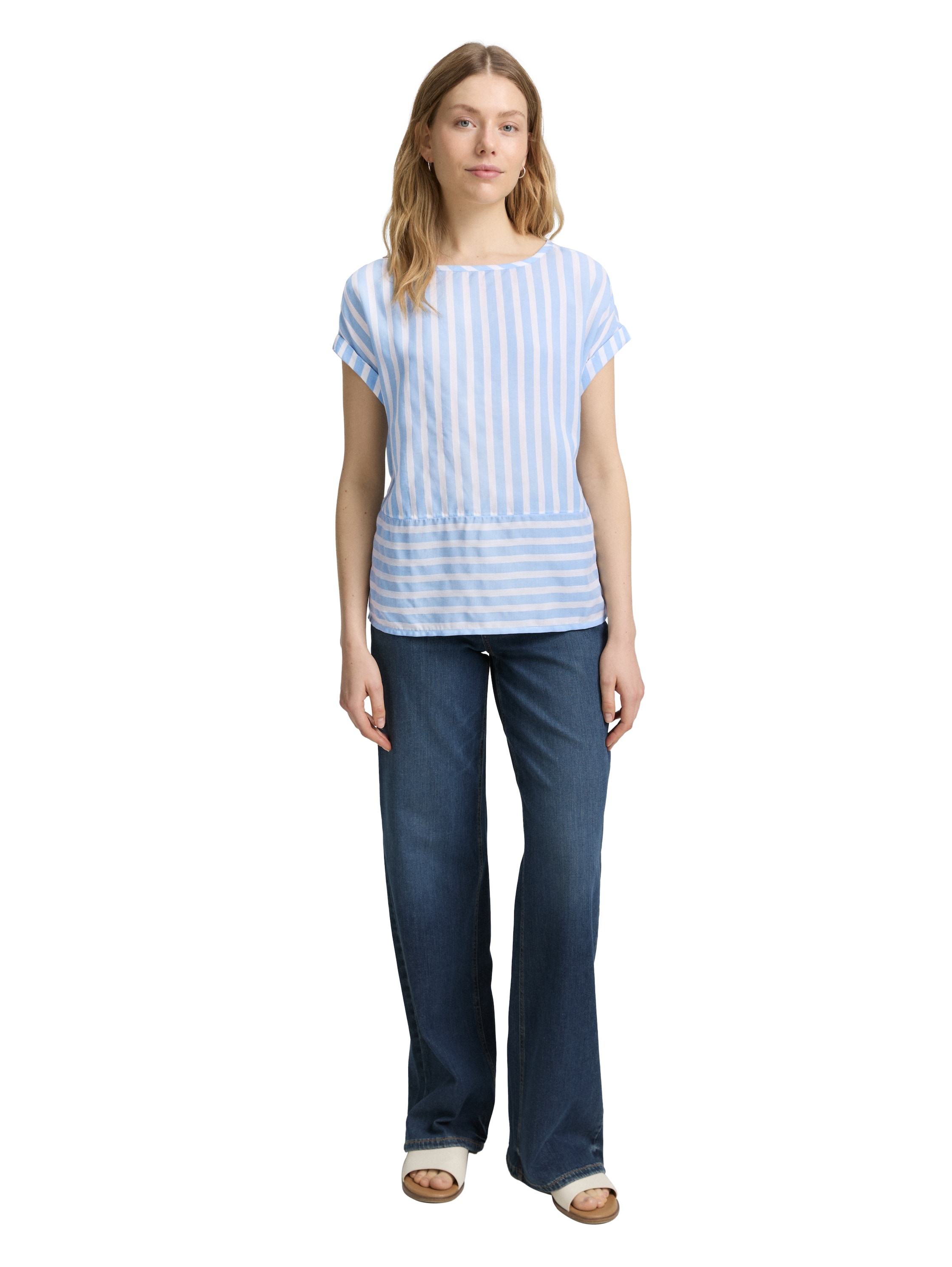 TOM TAILOR Shirtbluse, mit Streifen Muster