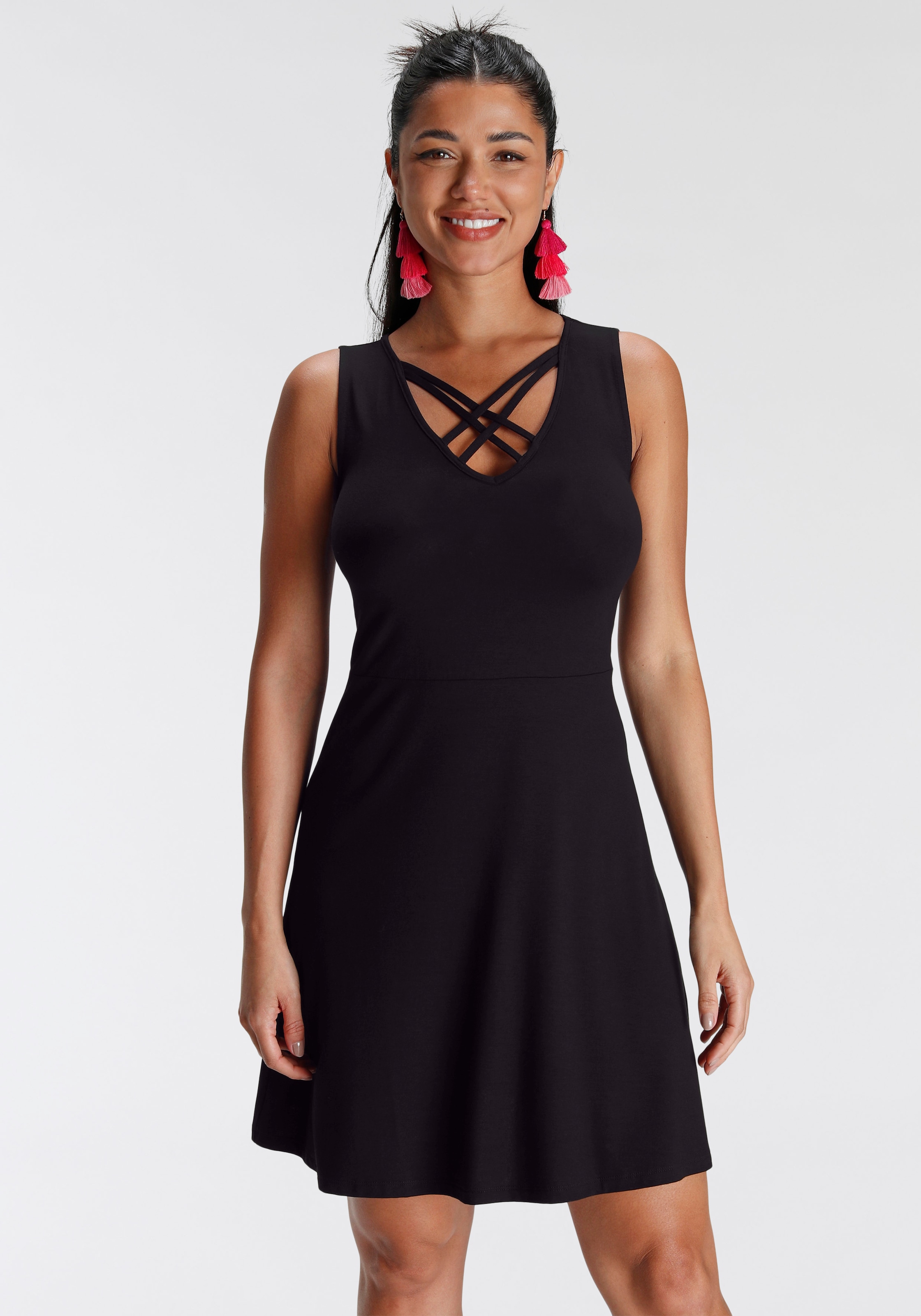 Melrose Jerseykleid, mit Zierschnürung - NEUE KOLLEKTION kaufen