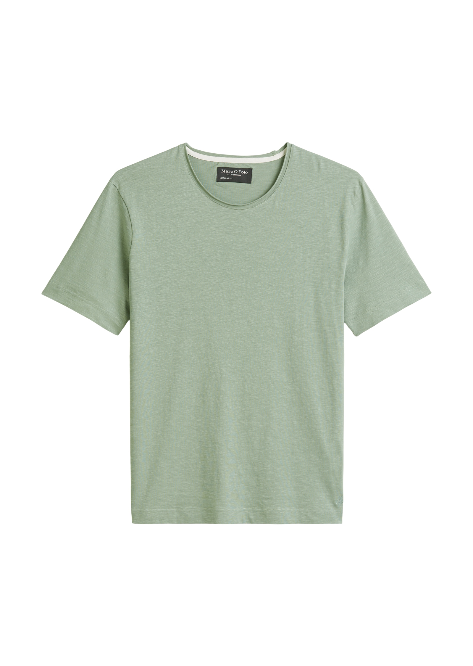 Marc O'Polo T-Shirt, unregelmässiger Slub-Jersey, elastischer Rundhals