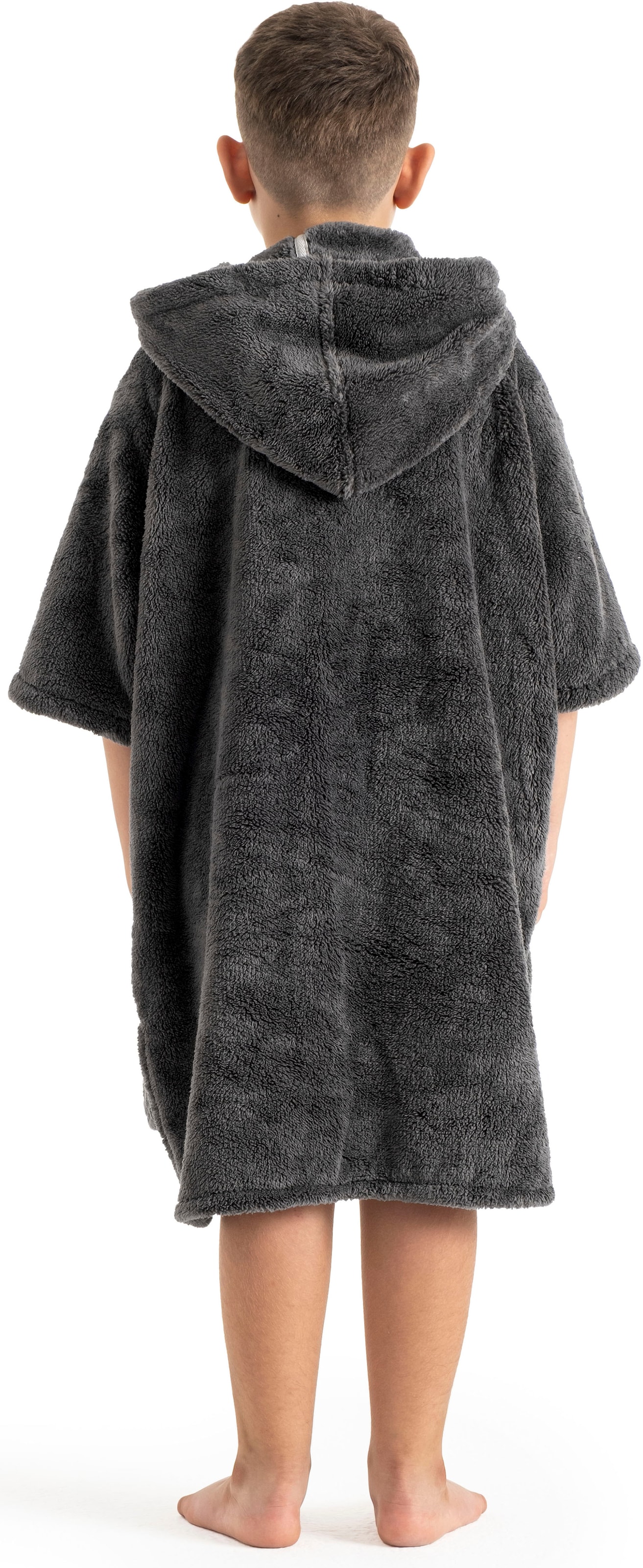 my home Badeponcho »Lillou, für Kinder, ideal für Urlaub oder im Schwimmbad«, (1 St.), weich und kuschelig, Fleece, plüsch, Surfponcho