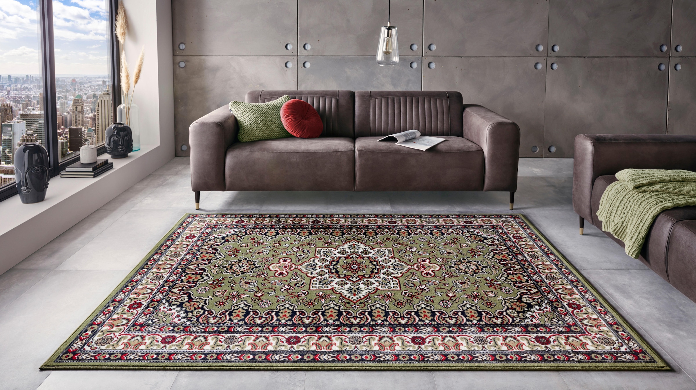 HANSE Home Teppich »Parun Täbriz«, rechteckig, 9 mm Höhe, Kurzflor, Orient, Läufer, Vintage, Esszimmer, Wohnzimmer, Flur