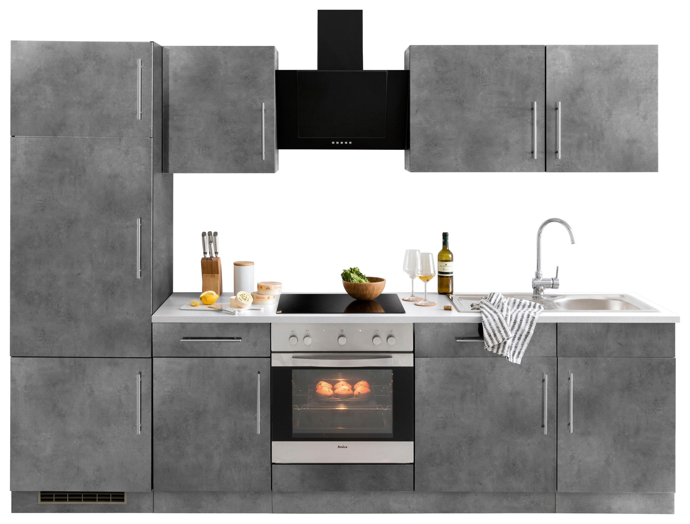 ❤ wiho Küchen Küchenzeile »Cali«, ohne E-Geräte, Breite 280 cm bestellen im  Jelmoli-Online Shop