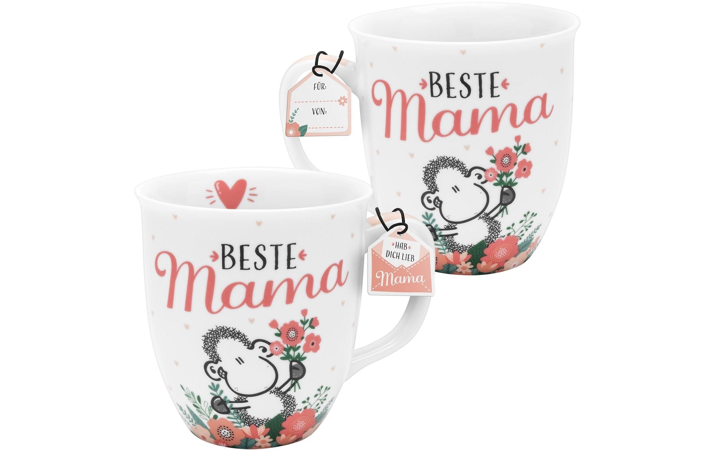 Sheepworld Tasse »Beste Mama 400 ml, 1 Stück, Weiss«, (1 tlg.)