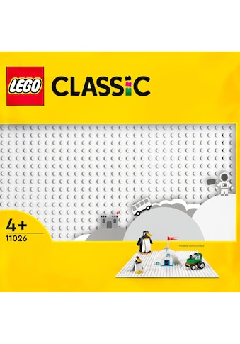 Konstruktionsspielsteine »Weisse Bauplatte (11026), LEGO® Classic«, (1 St.), Made in...