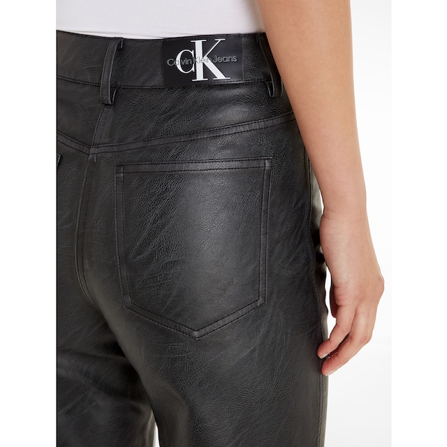 Calvin Klein Jeans Lederimitathose »FAUX LEATHER HIGH RISE STRAIGHT« online  shoppen bei Jelmoli-Versand Schweiz