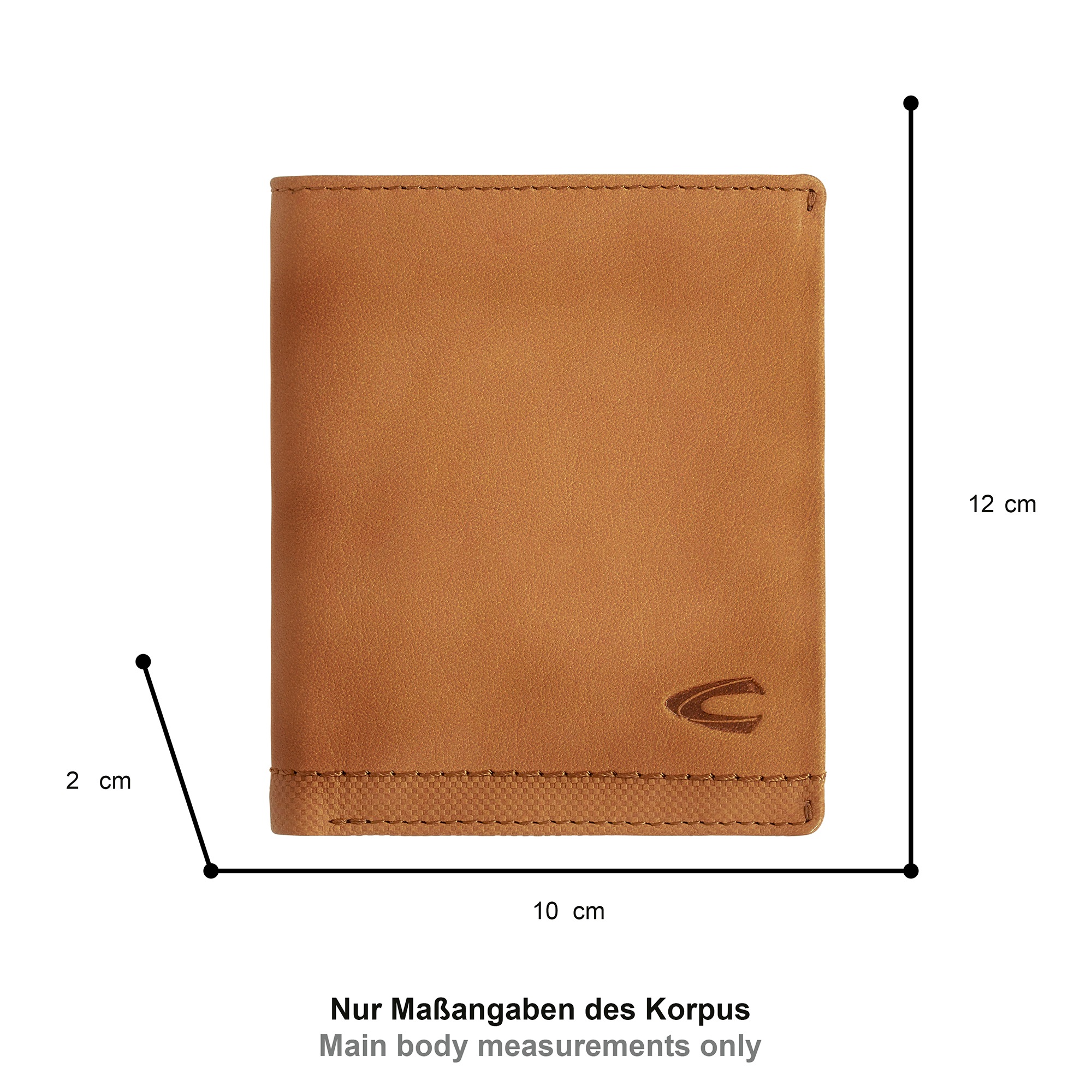 Camel Active Nimbus Geldbörse aus Leder mit RFID Safe 4190 Cognac