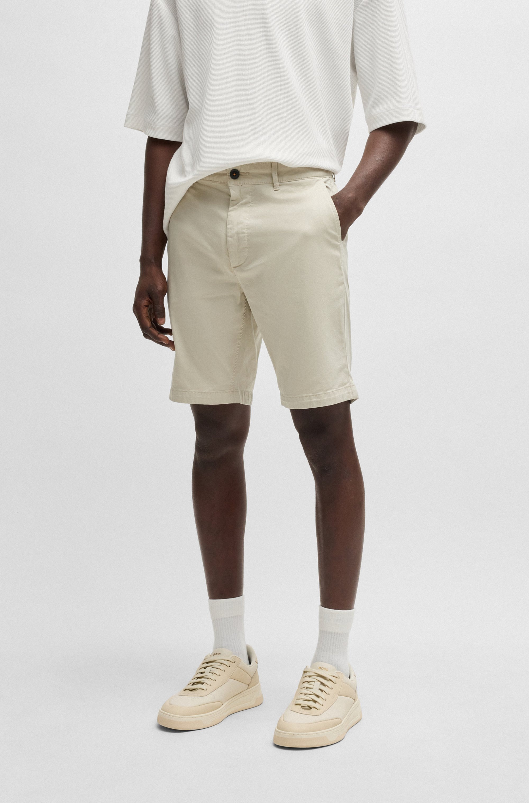 BOSS ORANGE Chinoshorts »slim Shorts« in moderner Passform
