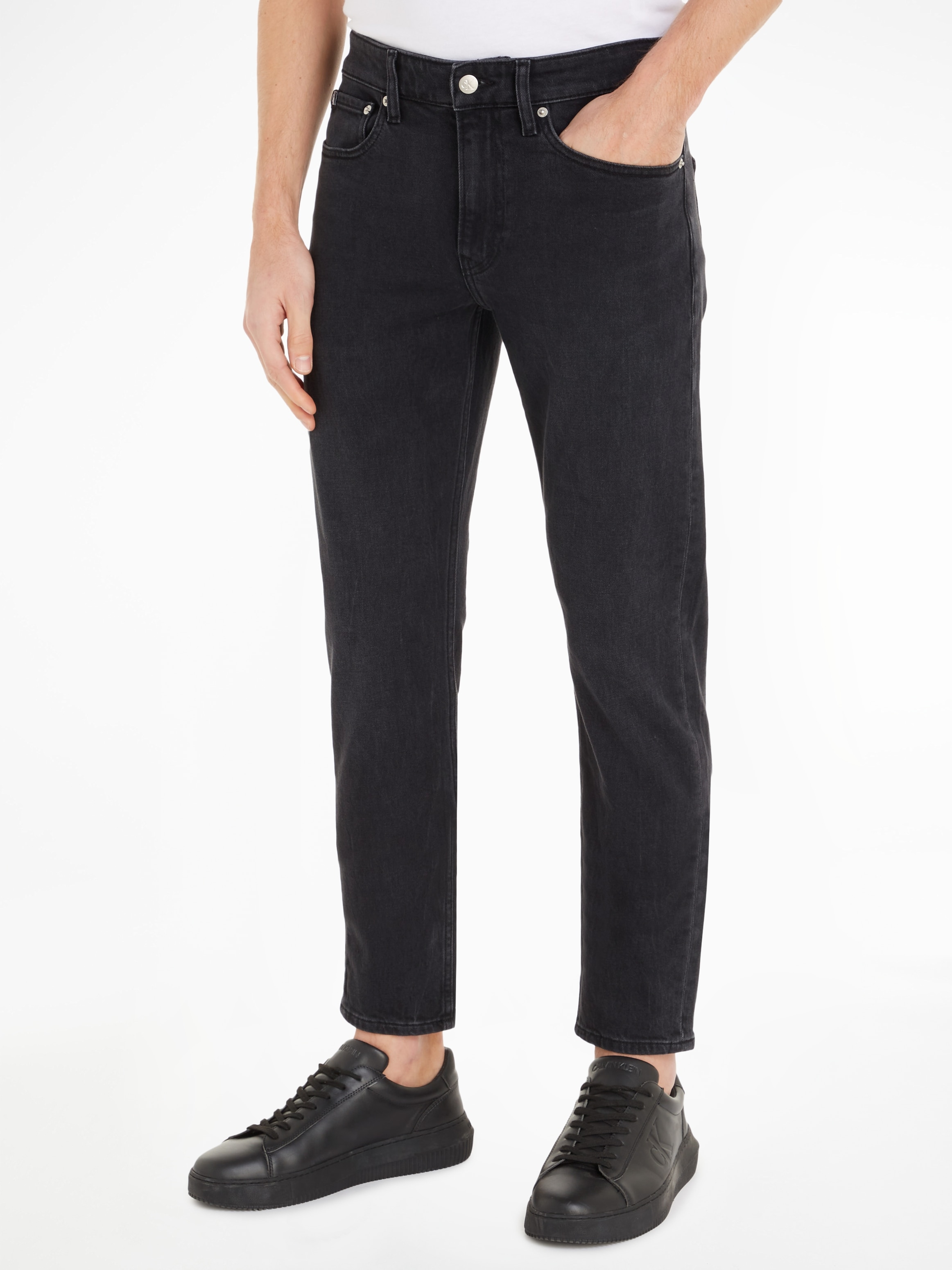 Calvin Klein Jeans Slim-fit-Jeans »SLIM TAPER« mit Markenlabel