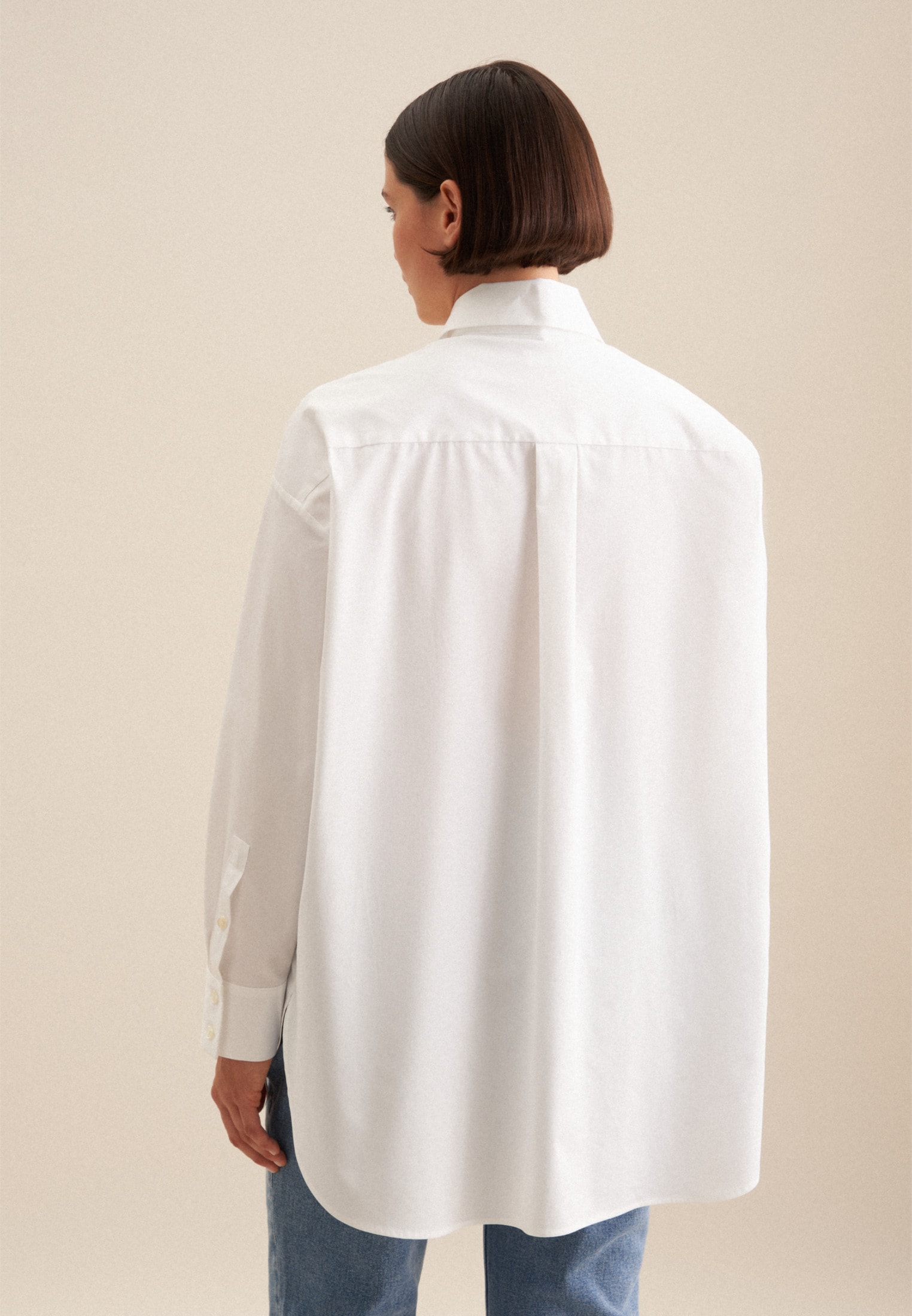 seidensticker Longbluse »Schwarze Rose«, Langarm Kragen Uni