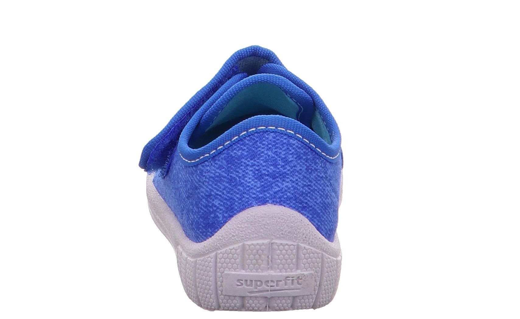 Superfit Hausschuh »Bill WMS: Mittel«, Kindergarten Schuh im Jeans-Look, Grössenschablone zum Download