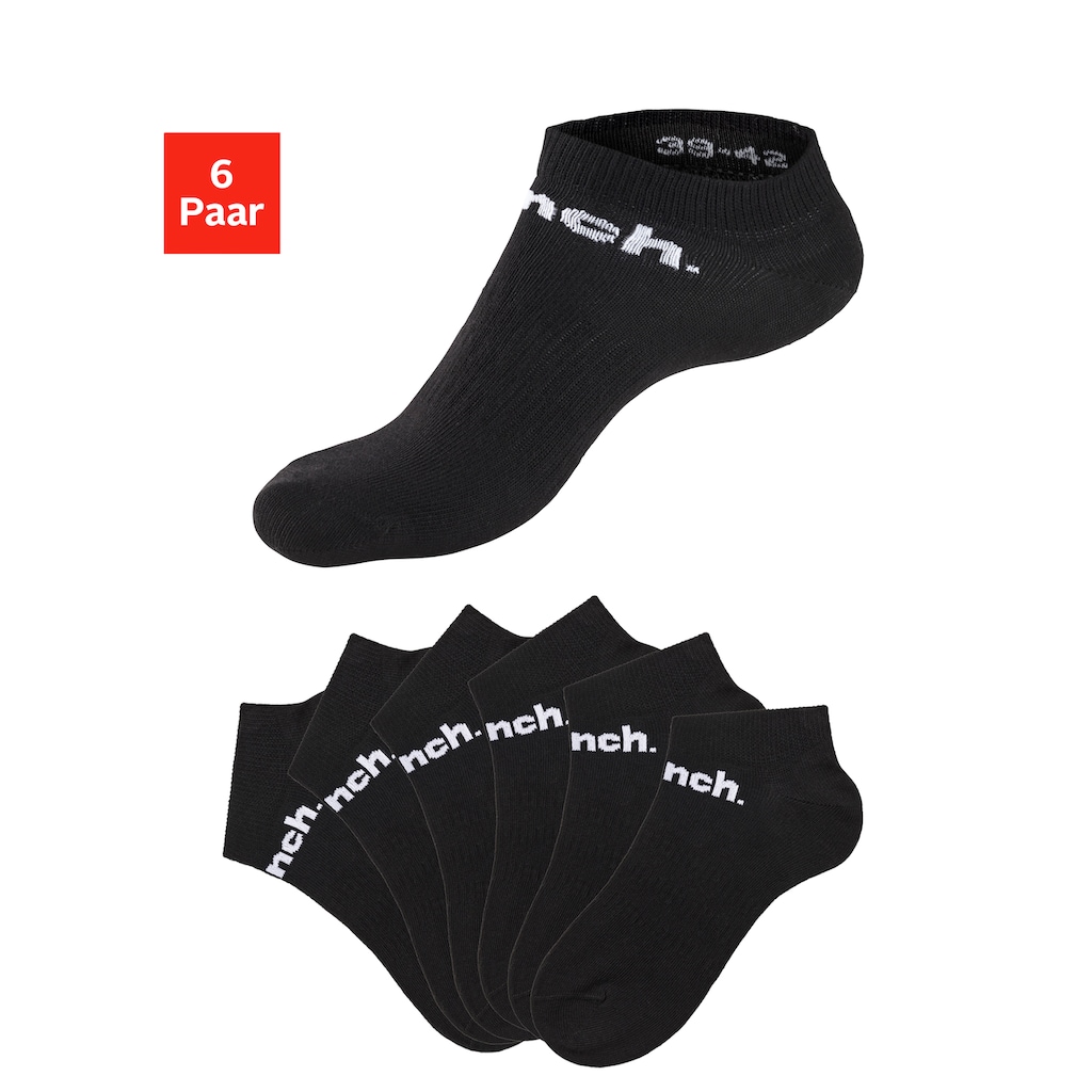 Bench. Sportsocken, (Set, 6 Paar), Sneakersocken mit klassischem Logoschriftzug