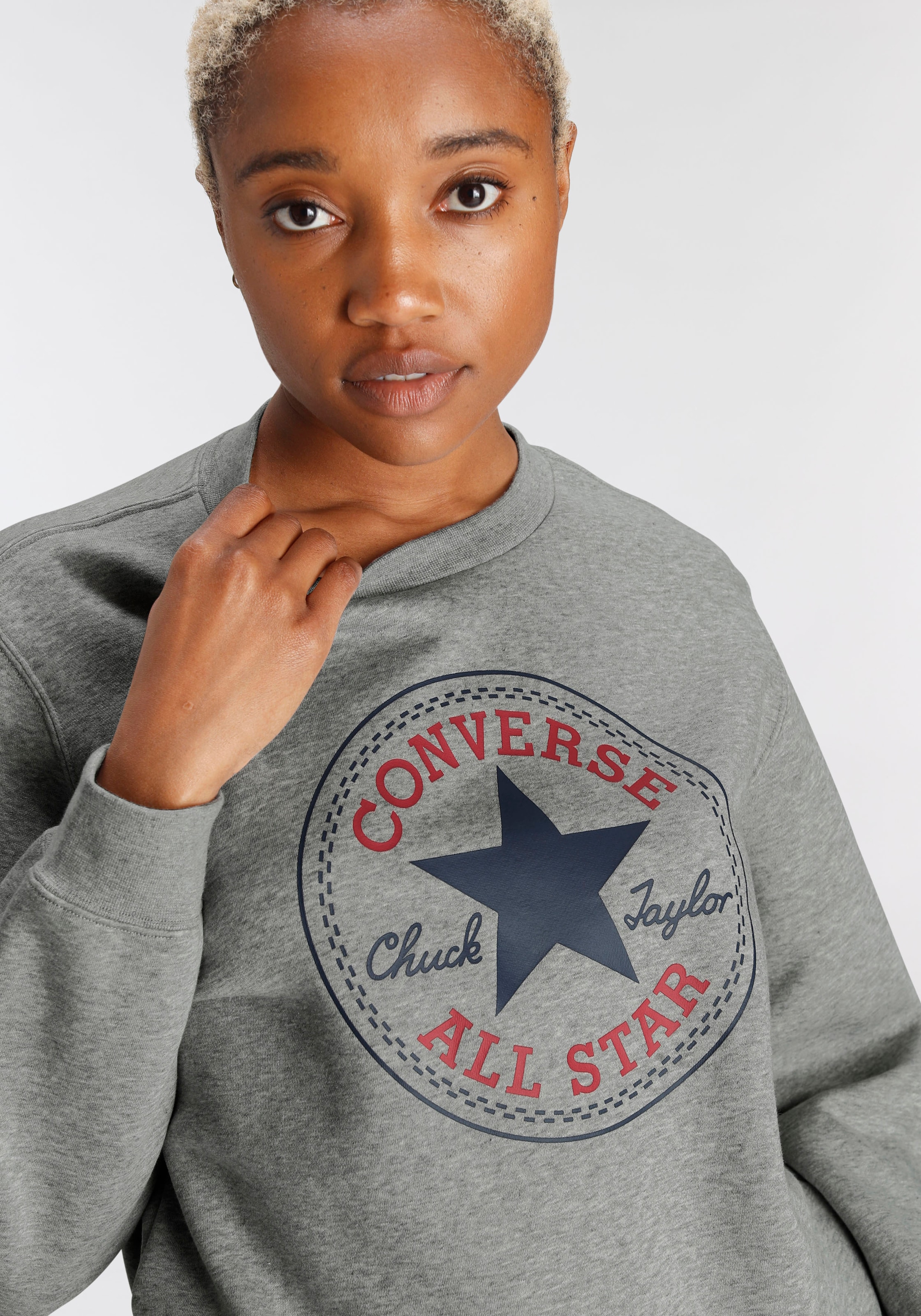 Converse Sweatshirt »UNISEX ALL STAR BACK« PATCH online shoppen Jelmoli-Versand BRUSHED 