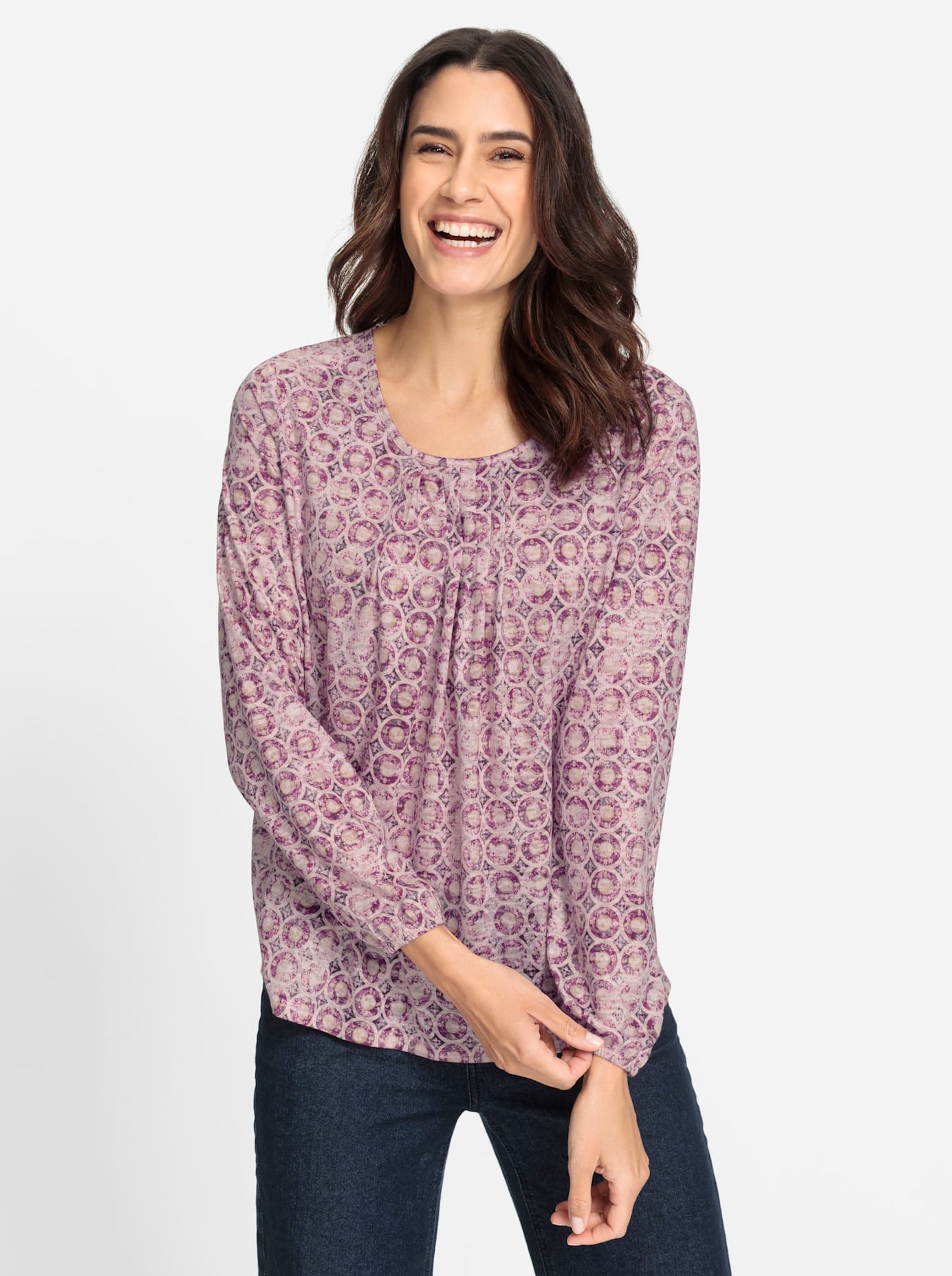 Inspirationen Print-Shirt »Druck-Shirt«, (1 tlg.)