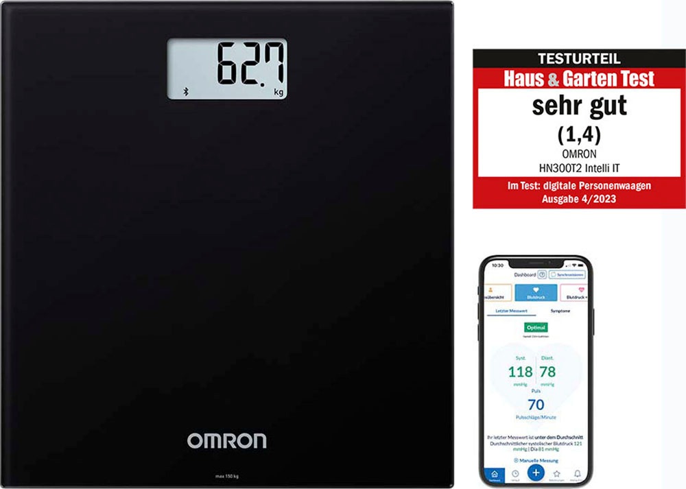 Omron Personenwaage »OMRON HN300T2 Intelli IT«, mit kostenloser App