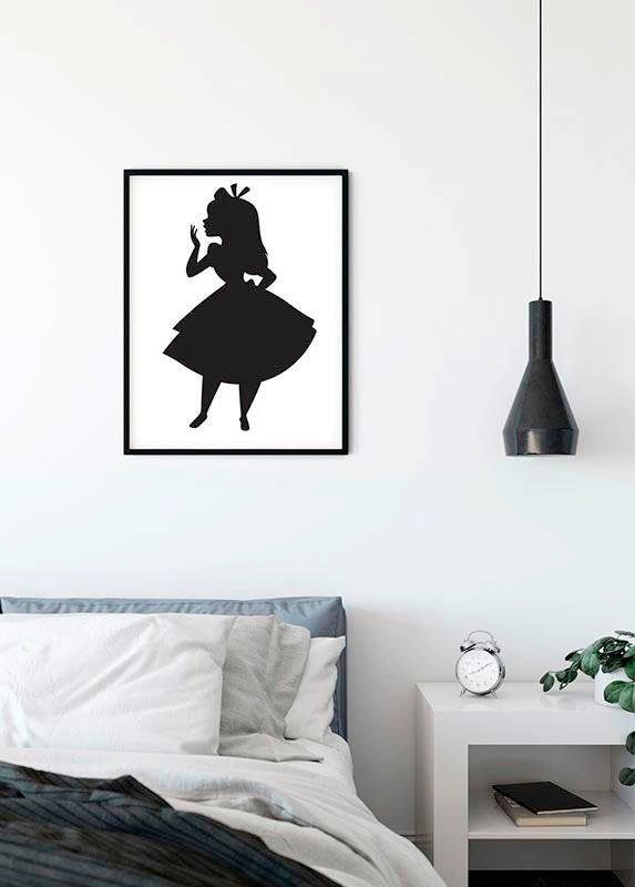 ✵ Komar Poster »Alice Silhouette«, Disney, (1 St.), Kinderzimmer,  Schlafzimmer, Wohnzimmer günstig kaufen | Jelmoli-Versand