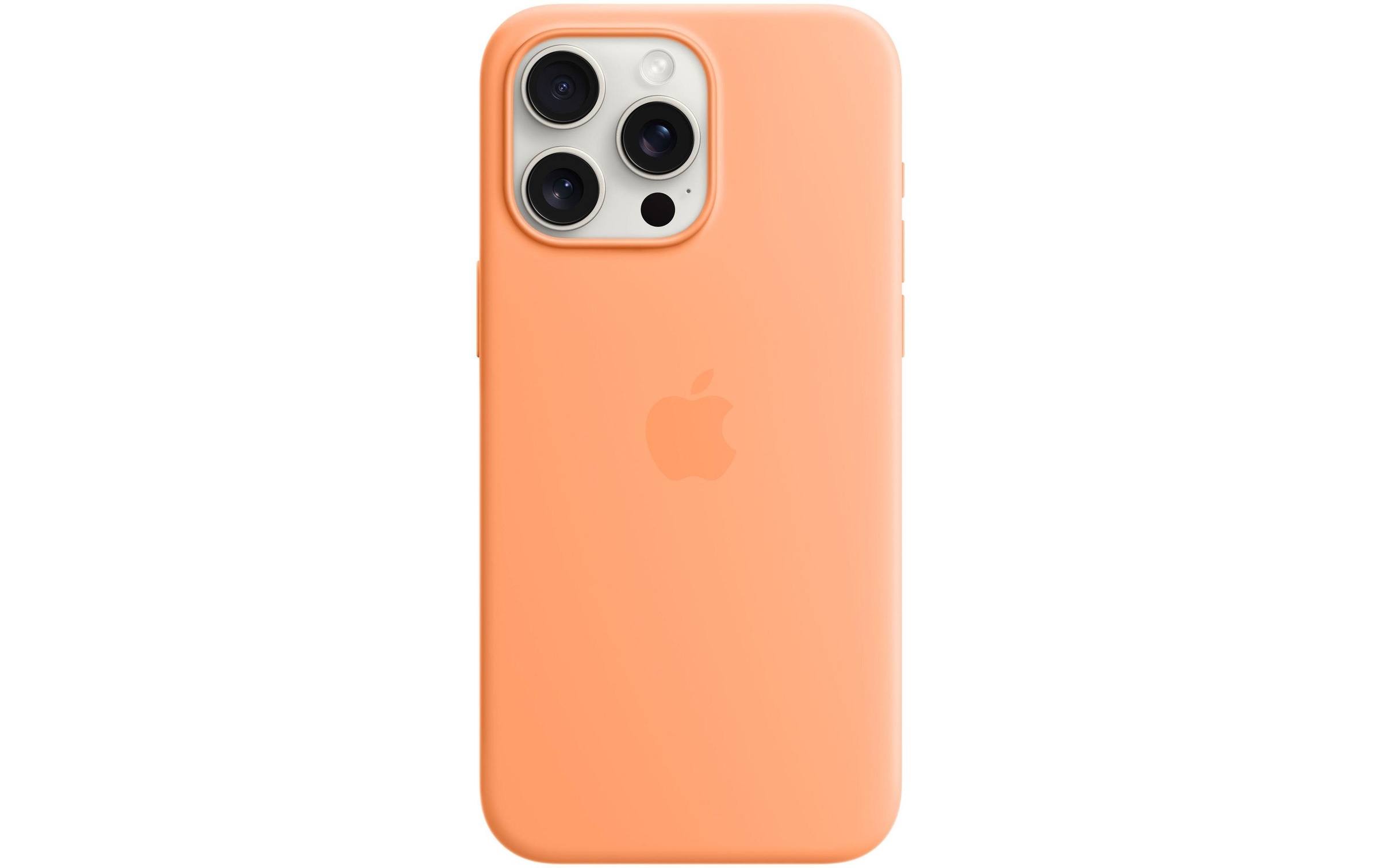 Apple Smartphone Silikon Case mit MagSafe, iPhone 15 Pro Max, Sorbet Orange