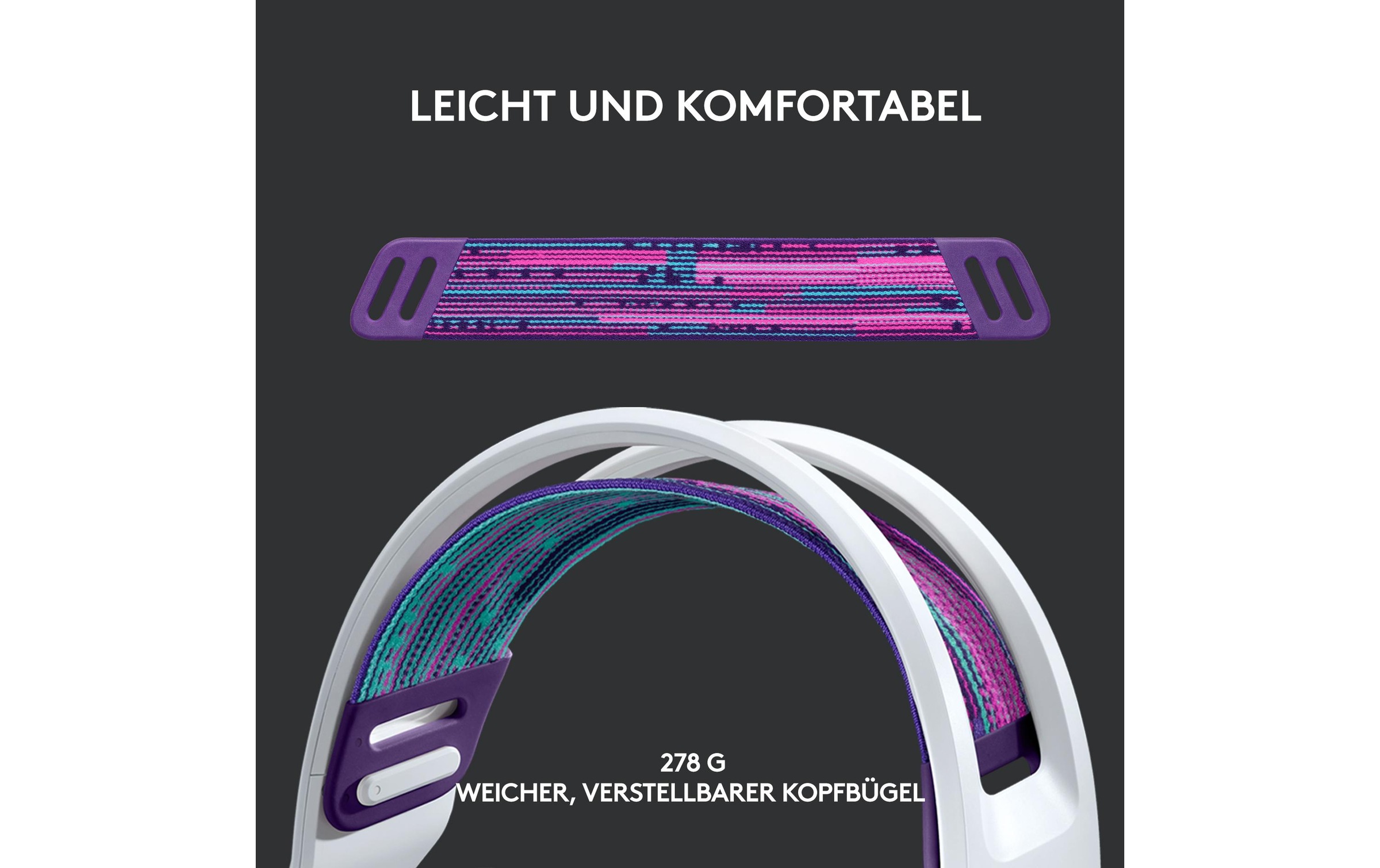 Logitech Gaming-Headset »G733 Lightspeed Gaming white«