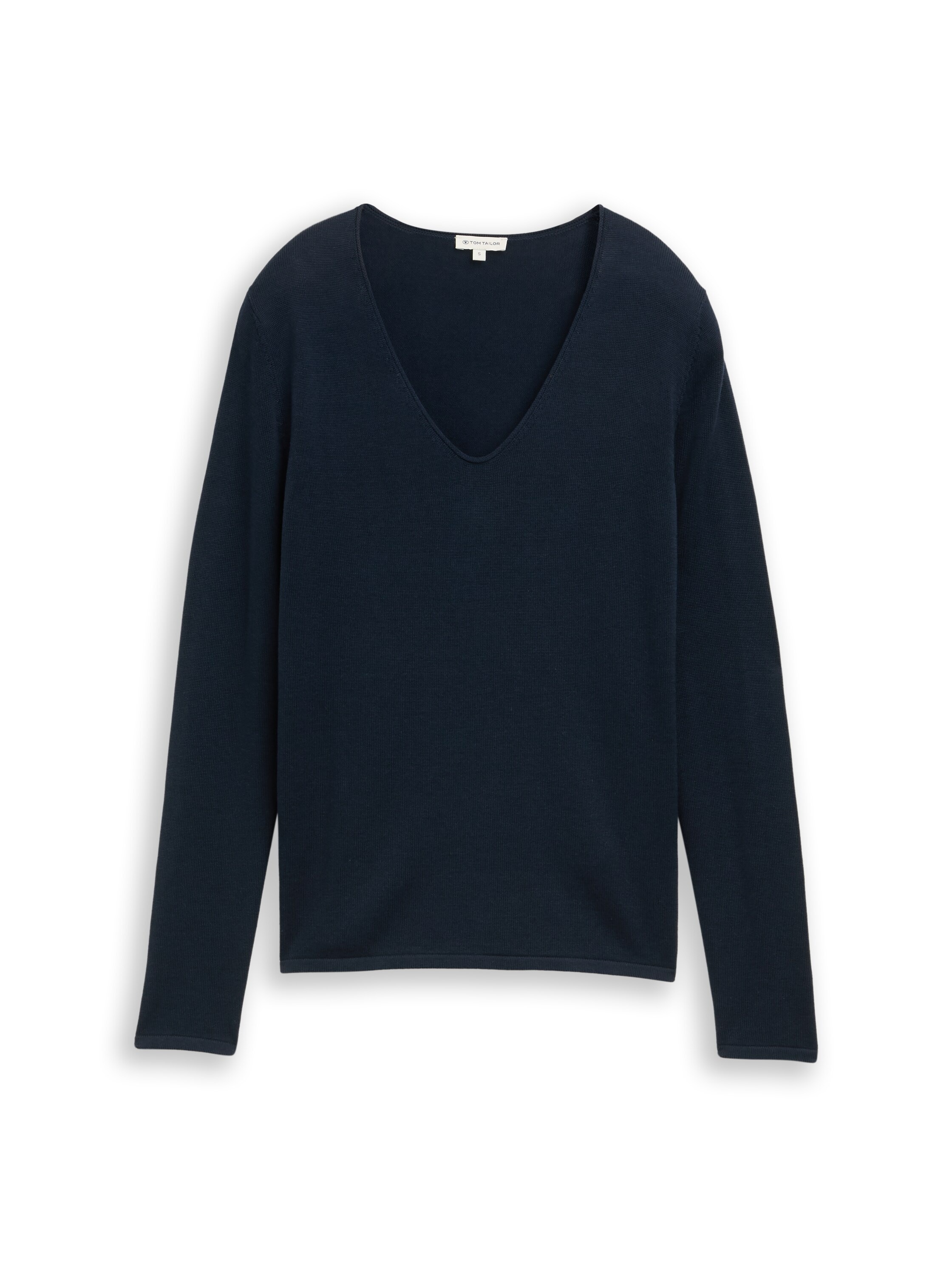 TOM TAILOR V-Ausschnitt-Pullover, mit V-Ausschnitt